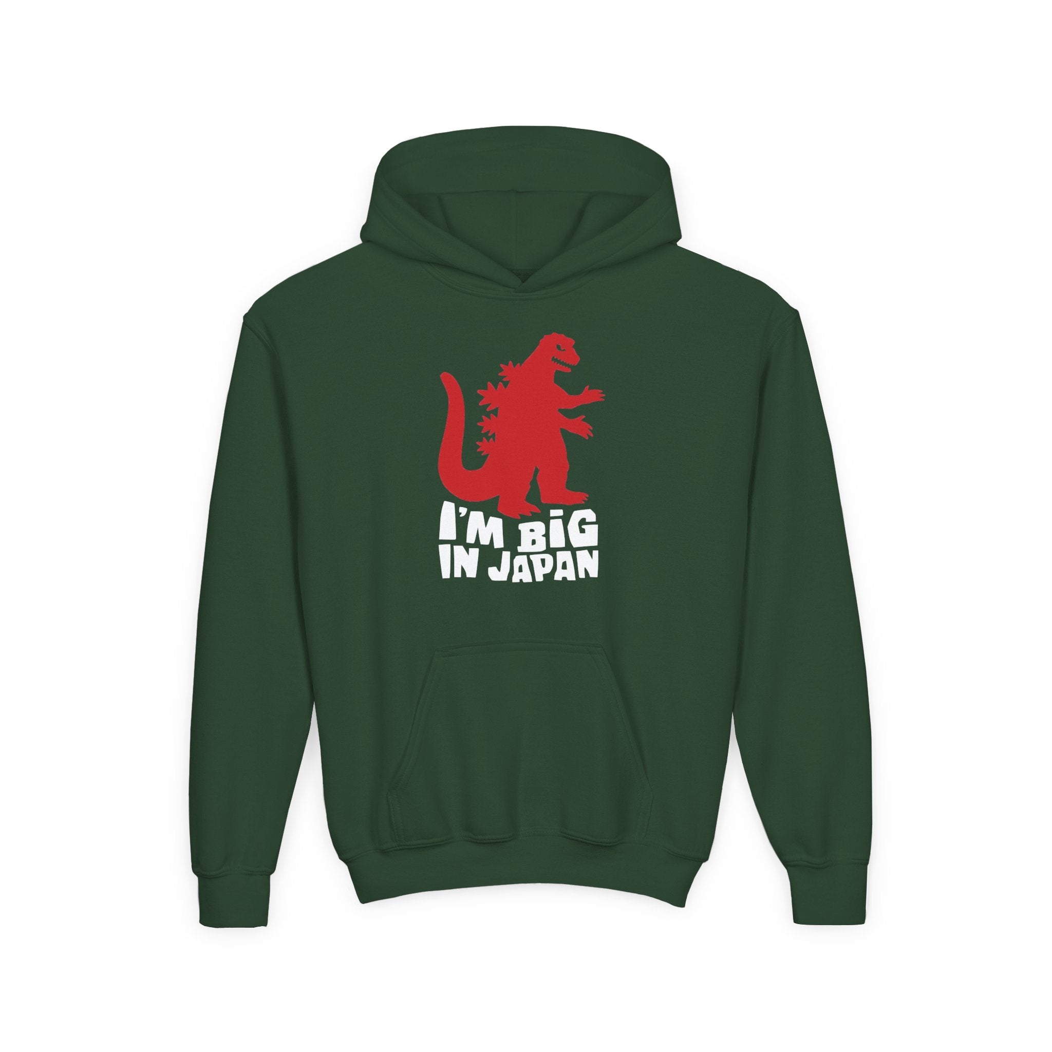 Youth Godzilla Hoodie – "I'm Big in Japan" Kids Pullover