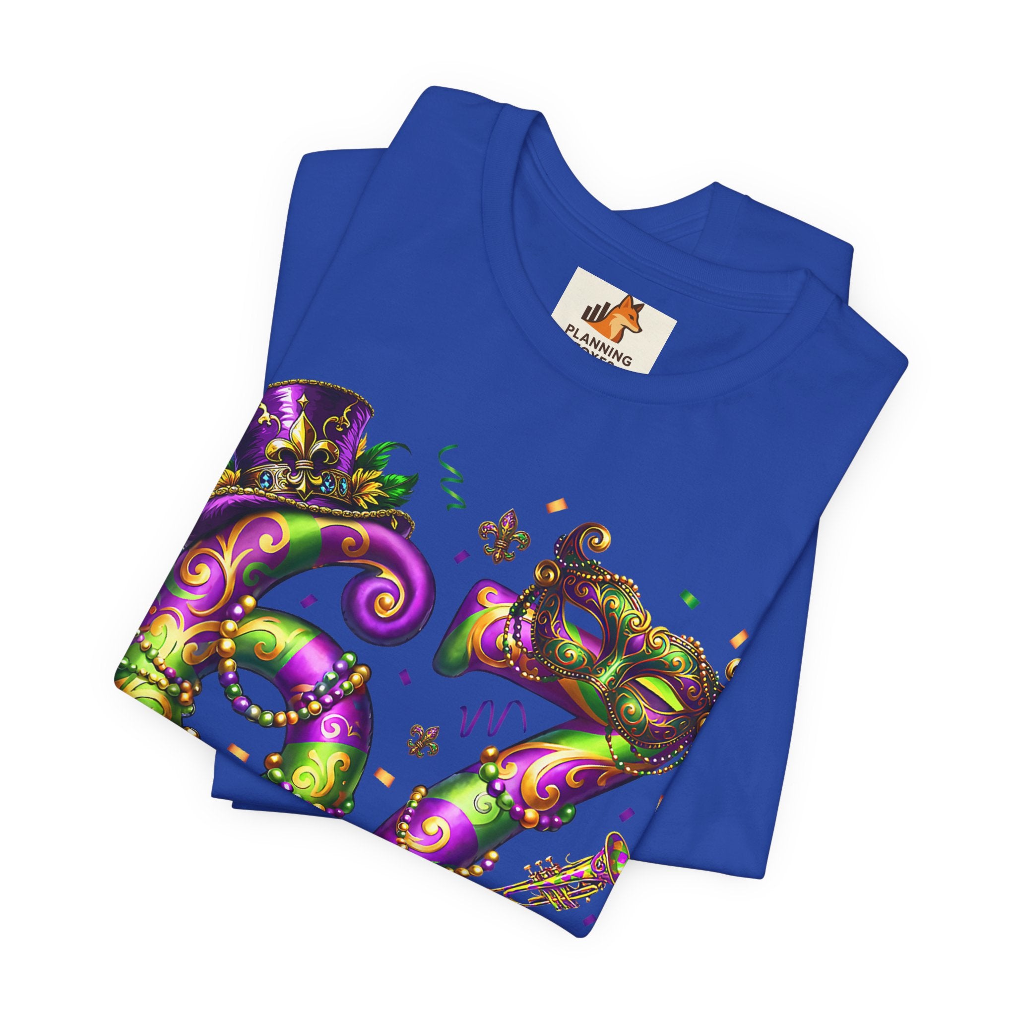 Mardi Gras 67 Bruh T-Shirt — Festive Beads & Mask Party Tee