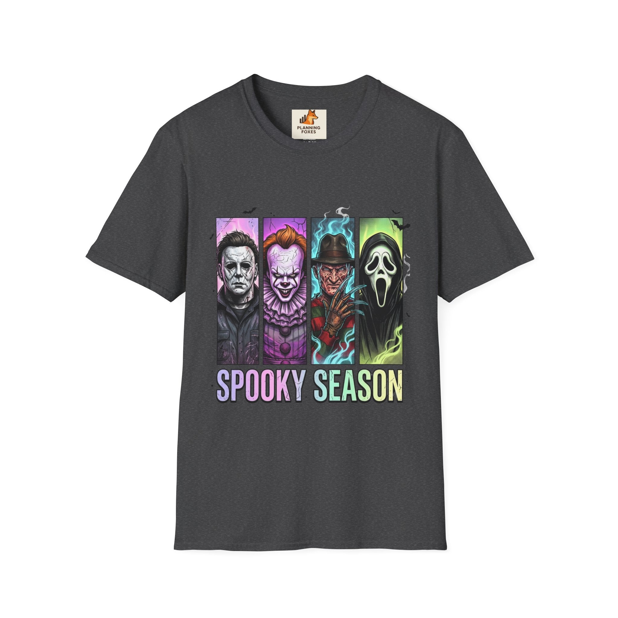 Halloween Horror Icons T-Shirt — "Spooky Season" Graphic Tee
