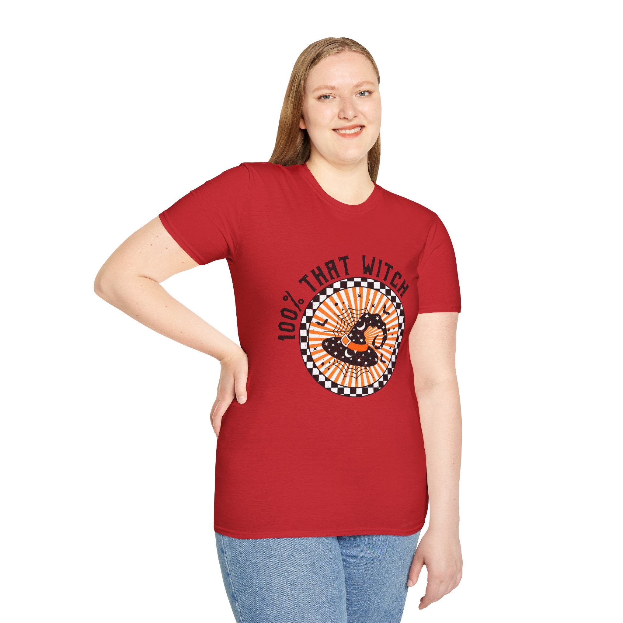 100% That Witch T-Shirt — Retro Halloween Witch Graphic Tee