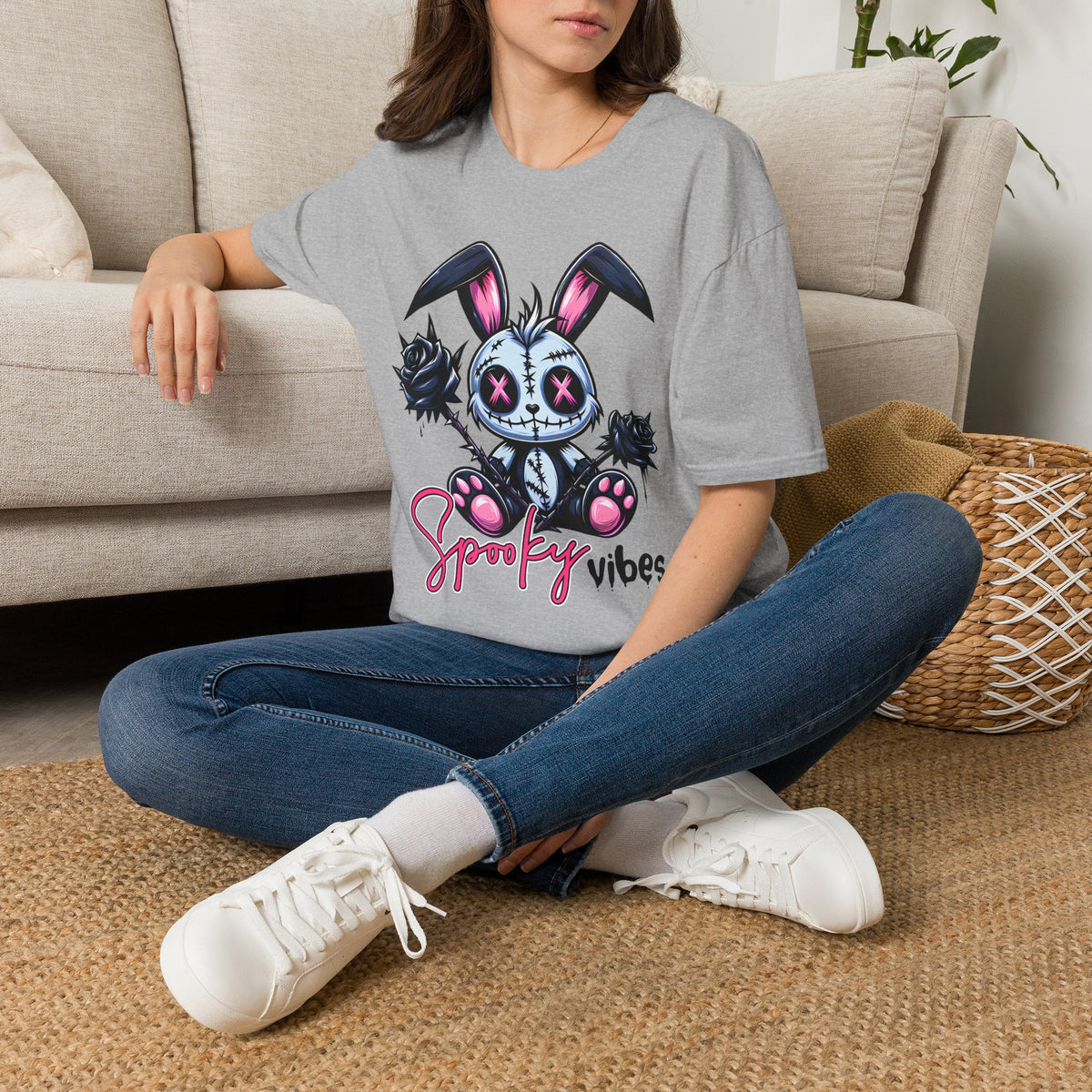 Spooky Vibes Bunny T-Shirt