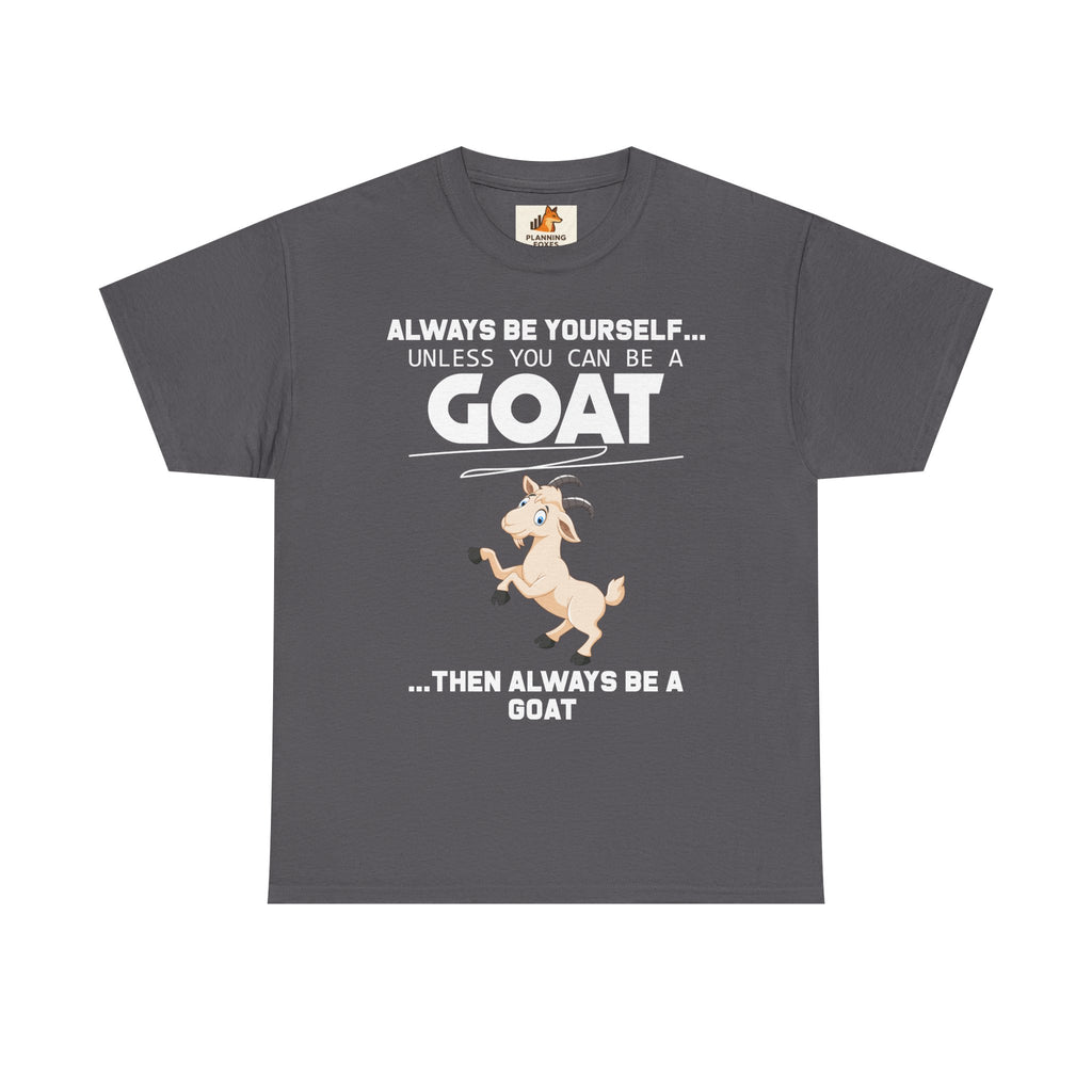 Cute Cartoon Goat Graphic Tee — Playful Farm Animal Shirt