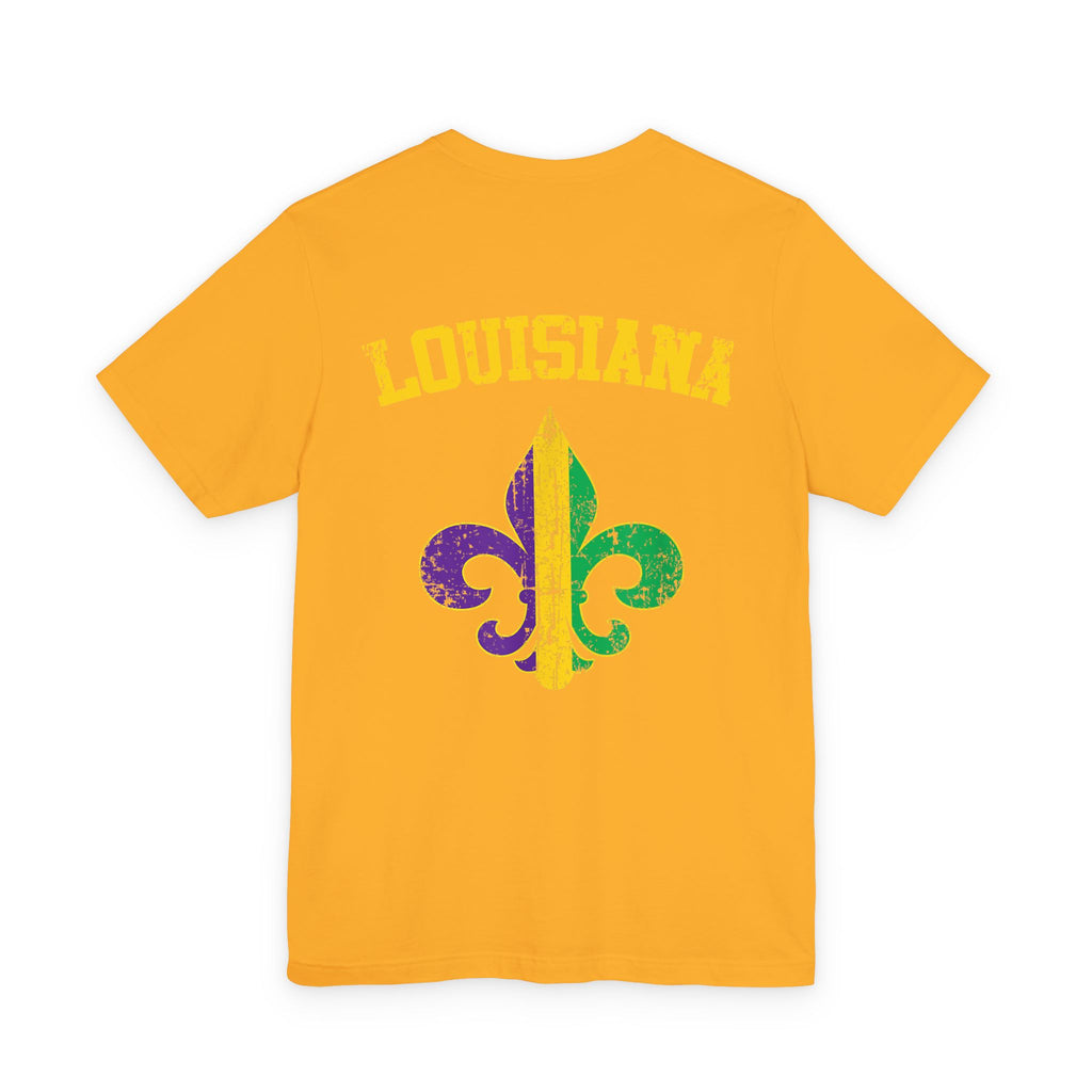 King Cake Calories Tee — Mardi Gras Louisiana Fleur-de-Lis Shirt