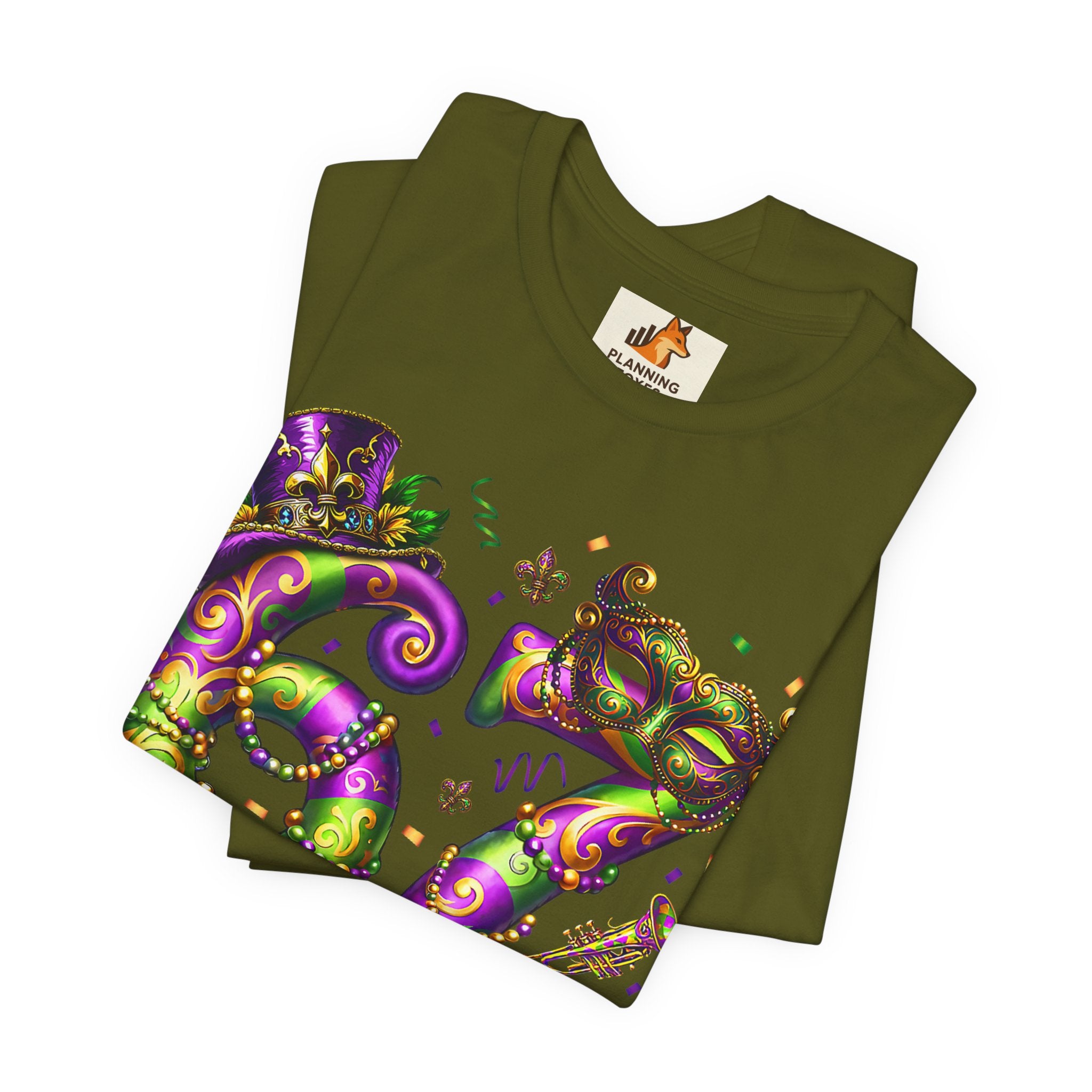 Mardi Gras 67 Bruh T-Shirt — Festive Beads & Mask Party Tee