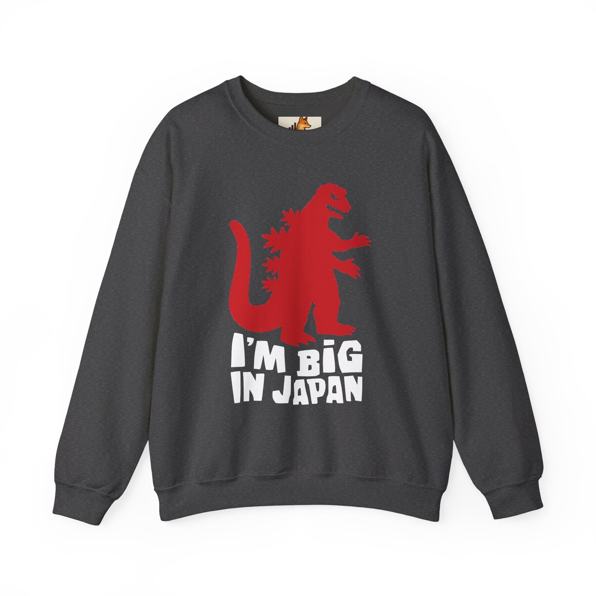 Red Godzilla Silhouette Crewneck Sweatshirt