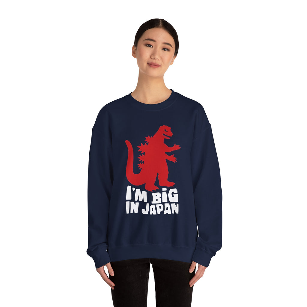 Red Godzilla Silhouette Crewneck Sweatshirt