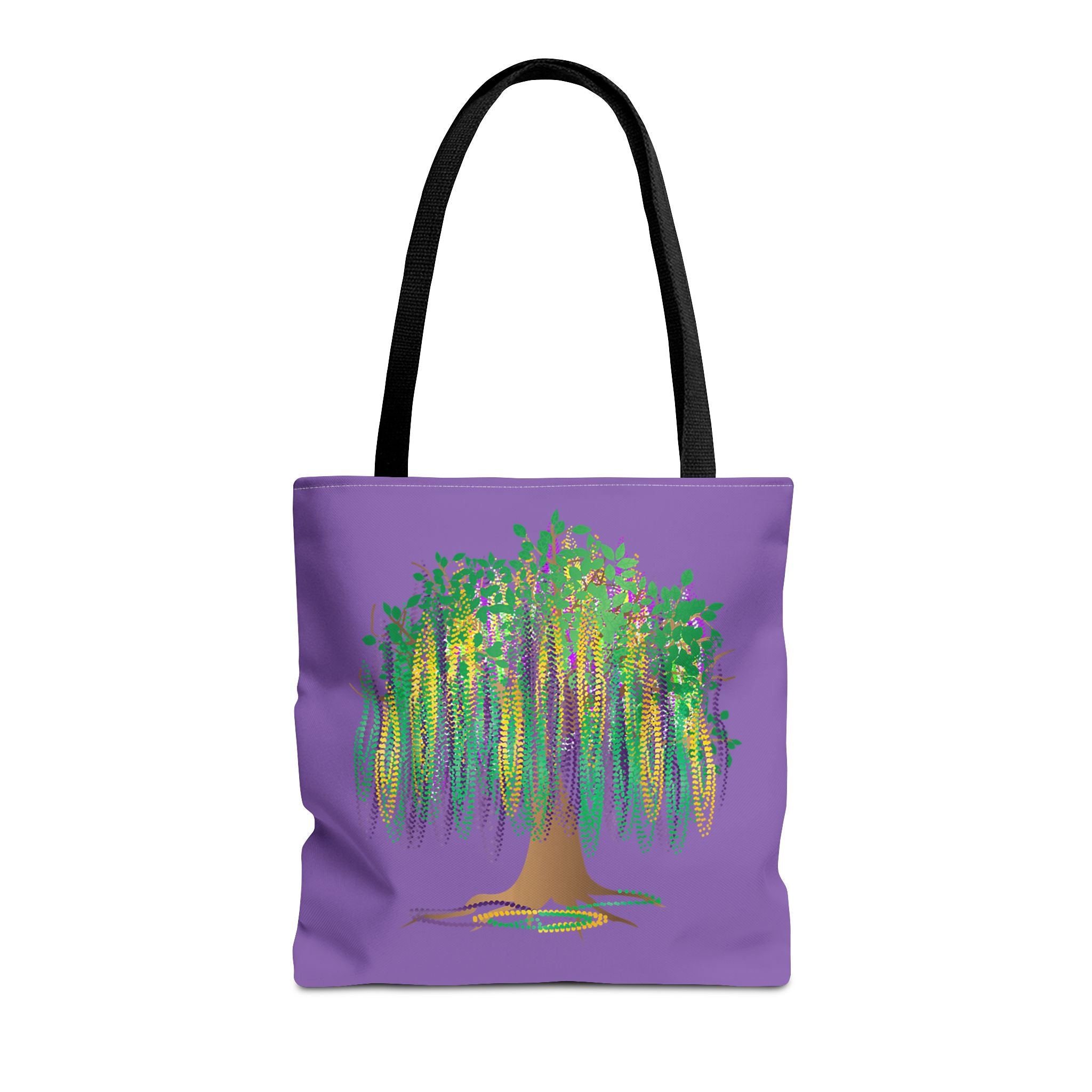Mardi Gras Bead Tree Art Tote