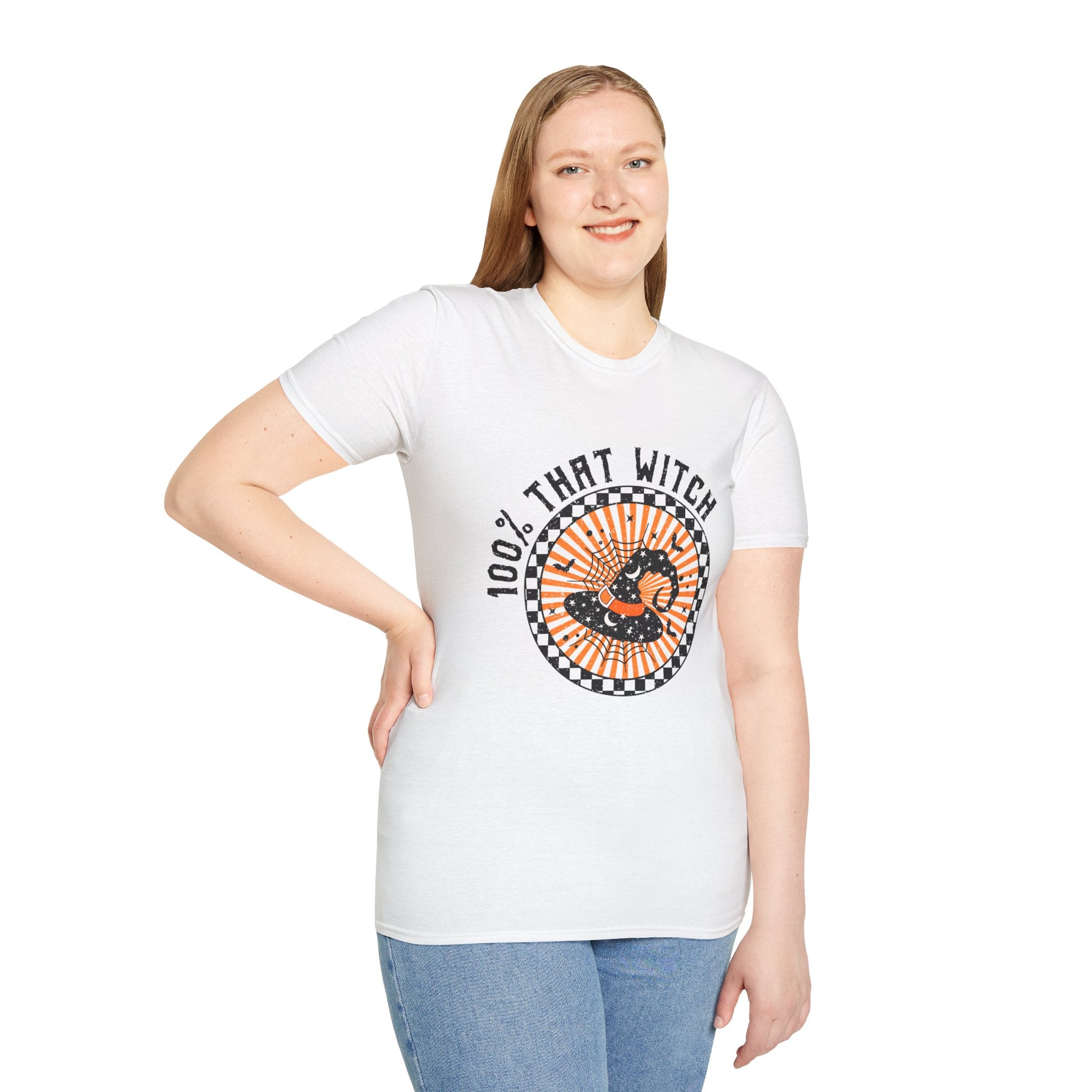 100% That Witch T-Shirt — Retro Halloween Witch Graphic Tee