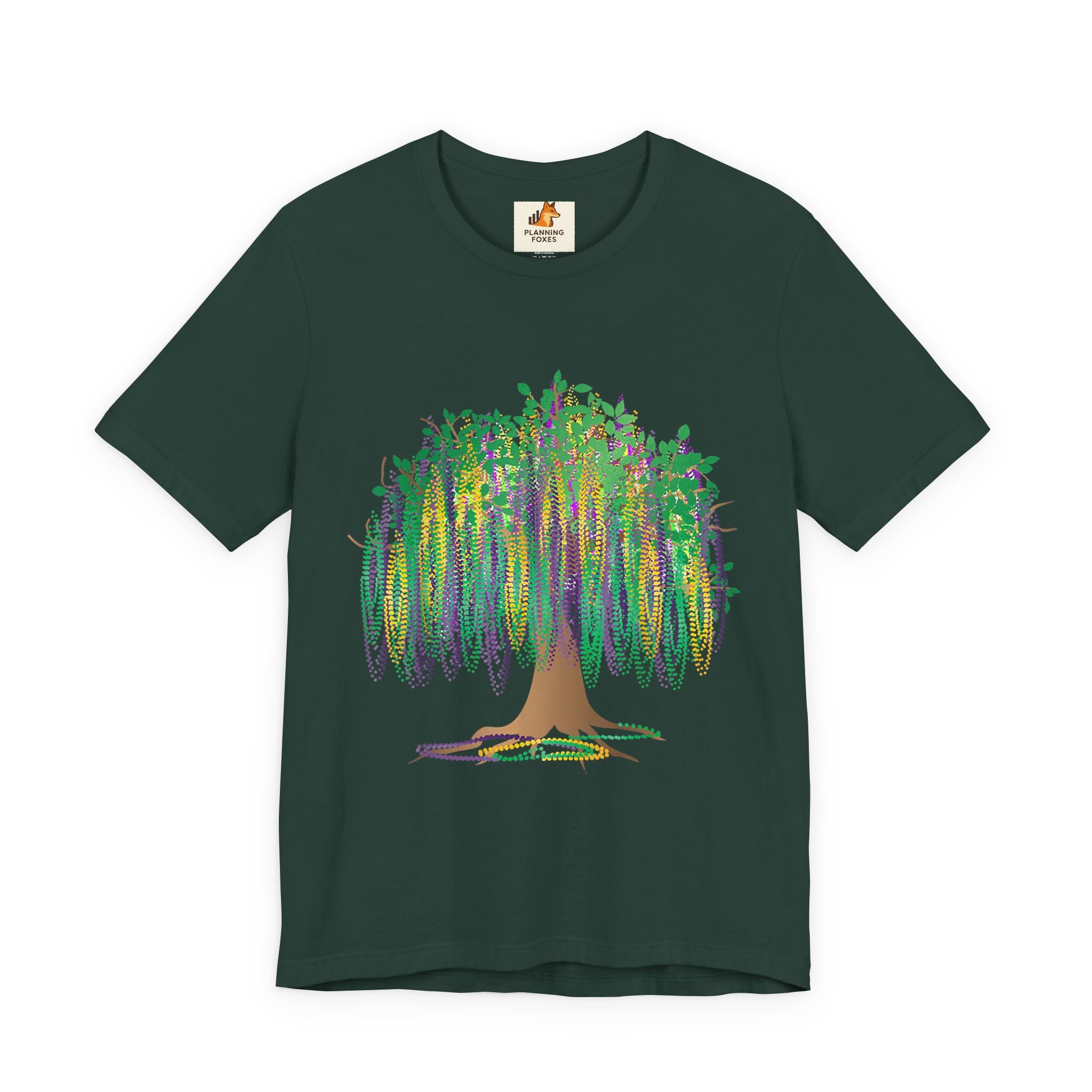 Mardi Gras Willow T-Shirt — Louisiana Fleur-de-Lis Tee
