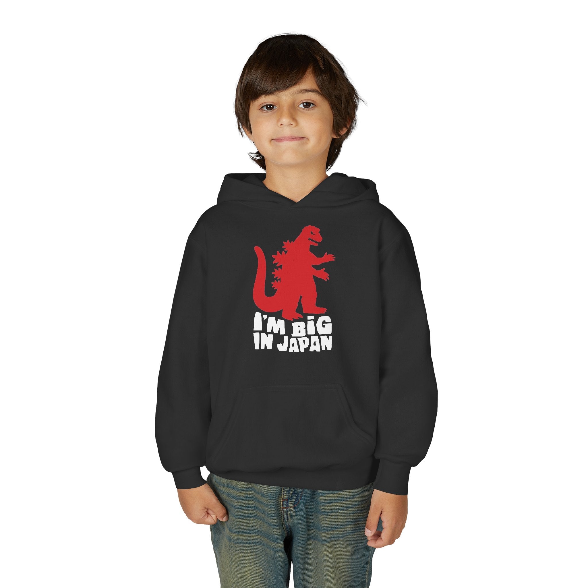Youth Godzilla Hoodie – "I'm Big in Japan" Kids Pullover