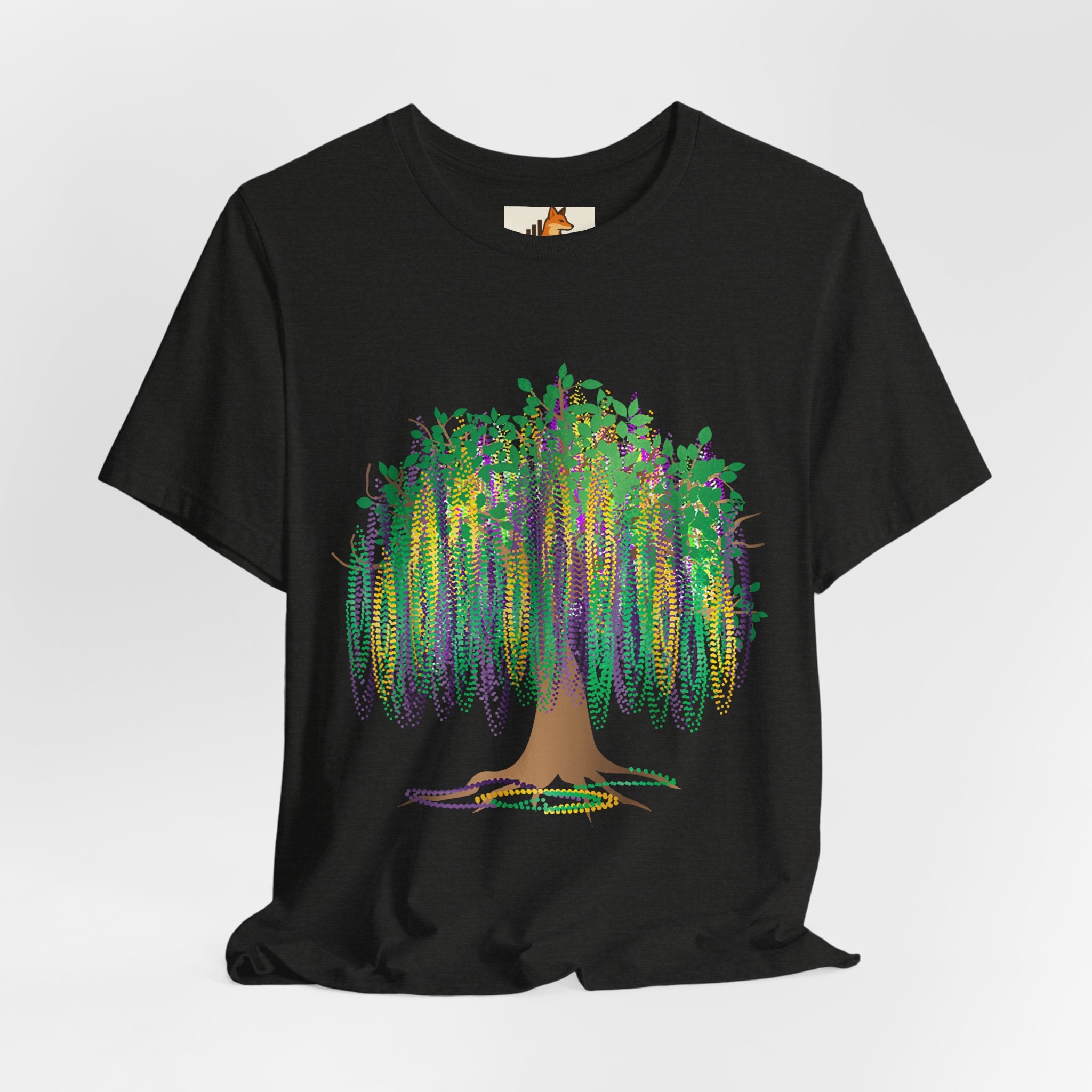 Mardi Gras Willow T-Shirt — Louisiana Fleur-de-Lis Tee