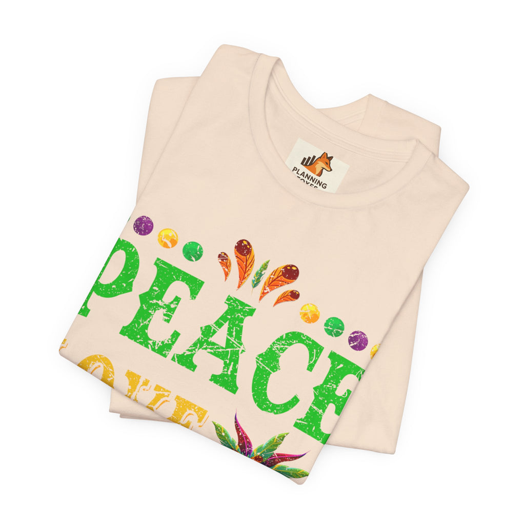 Mardi Gras T-Shirt — "Peace Love Gumbo" Festive Carnival Tee
