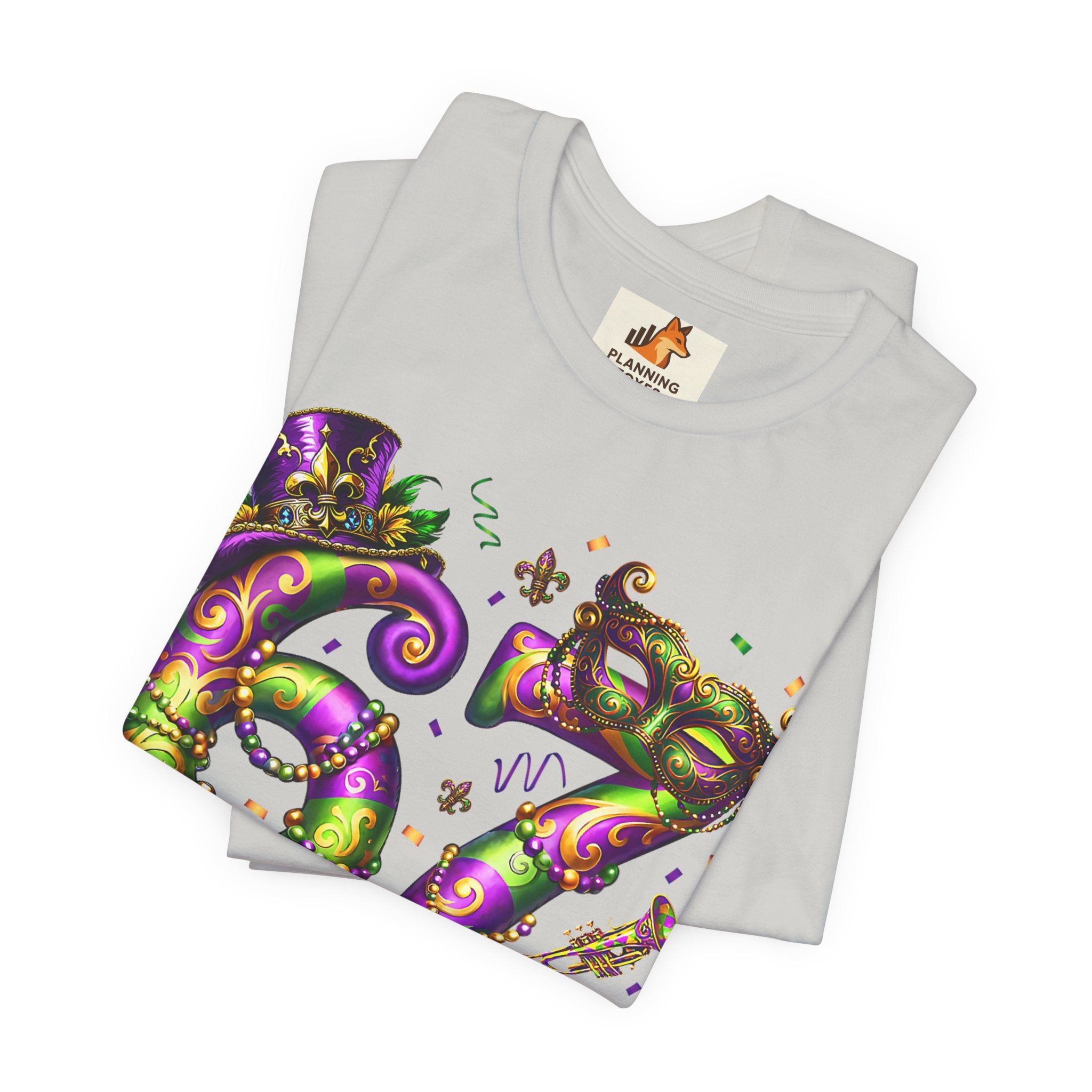 Mardi Gras 67 Bruh T-Shirt — Festive Beads & Mask Party Tee