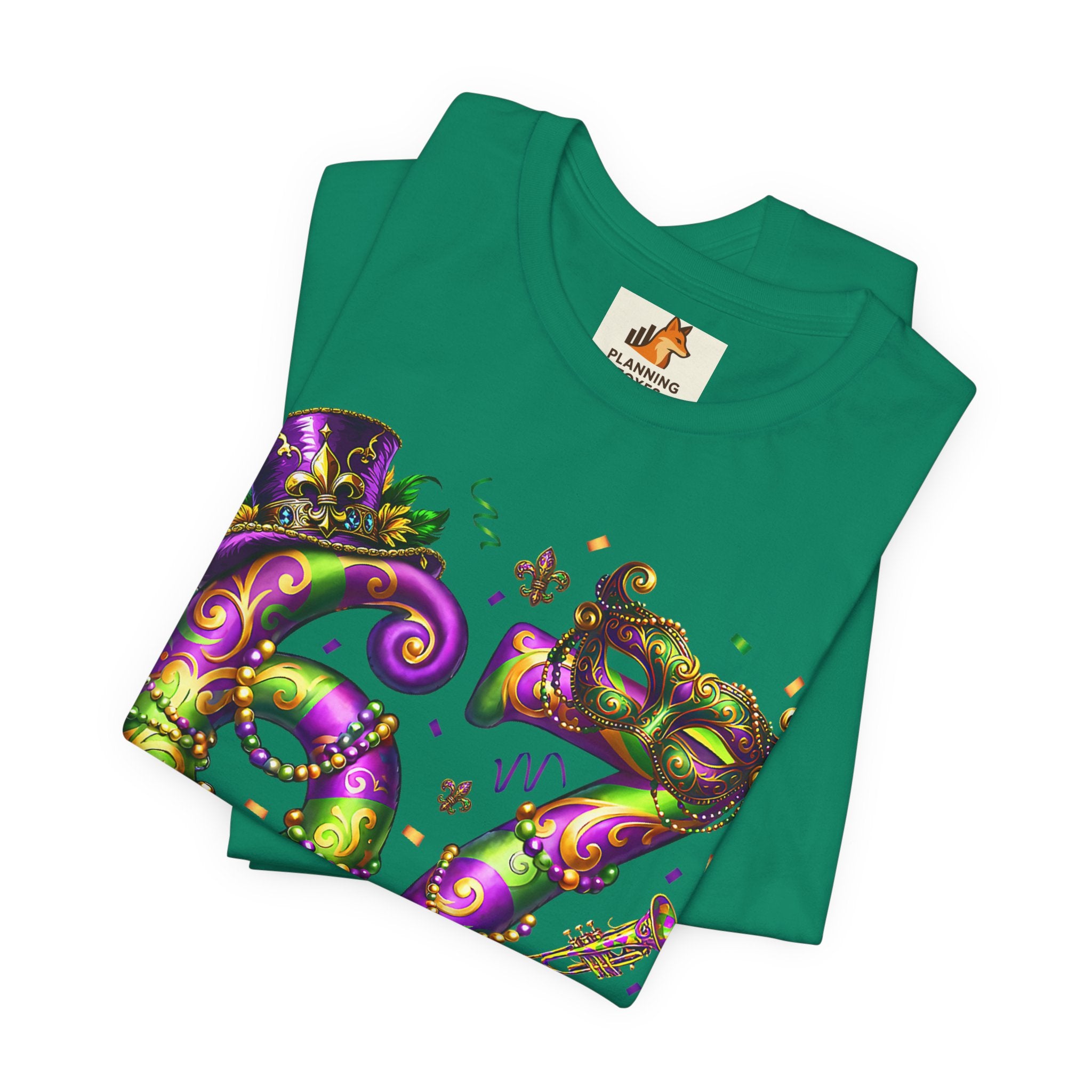 Mardi Gras 67 Bruh T-Shirt — Festive Beads & Mask Party Tee