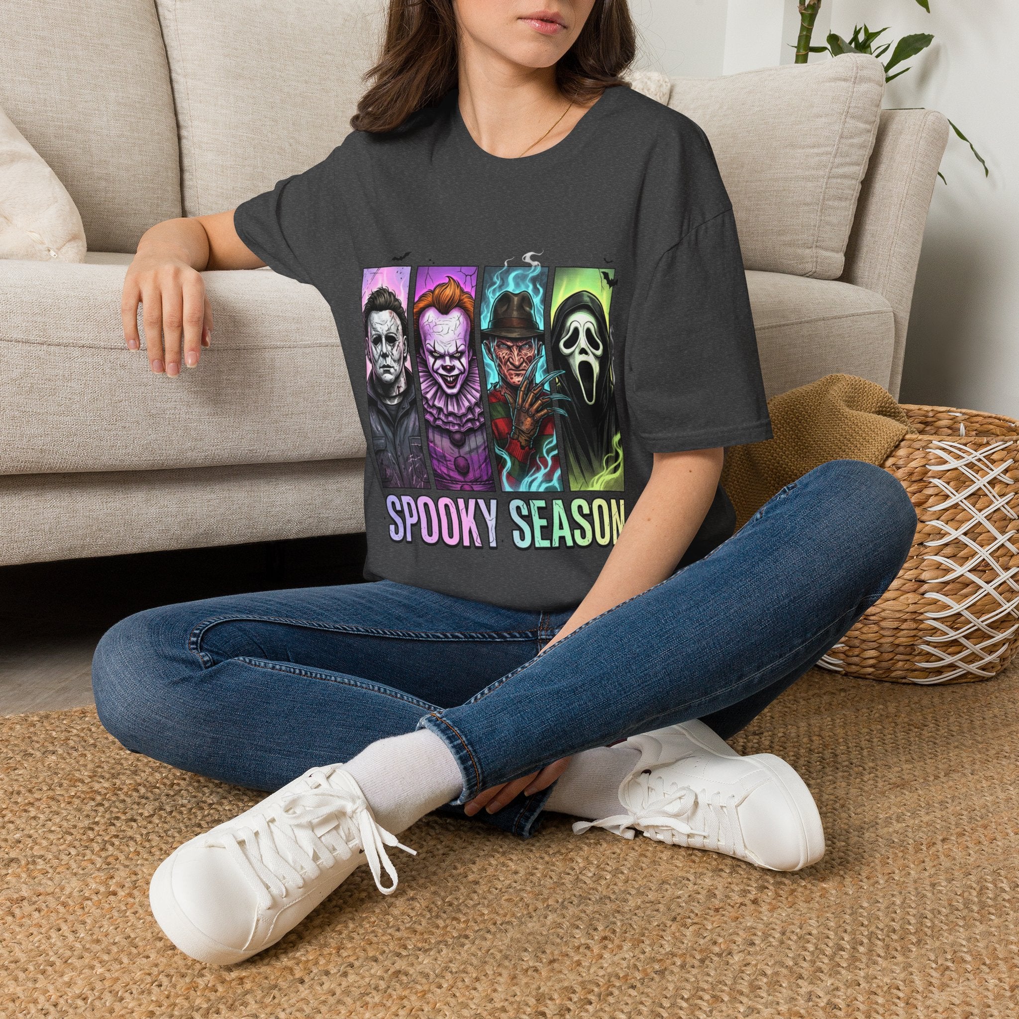 Halloween Horror Icons T-Shirt — "Spooky Season" Graphic Tee