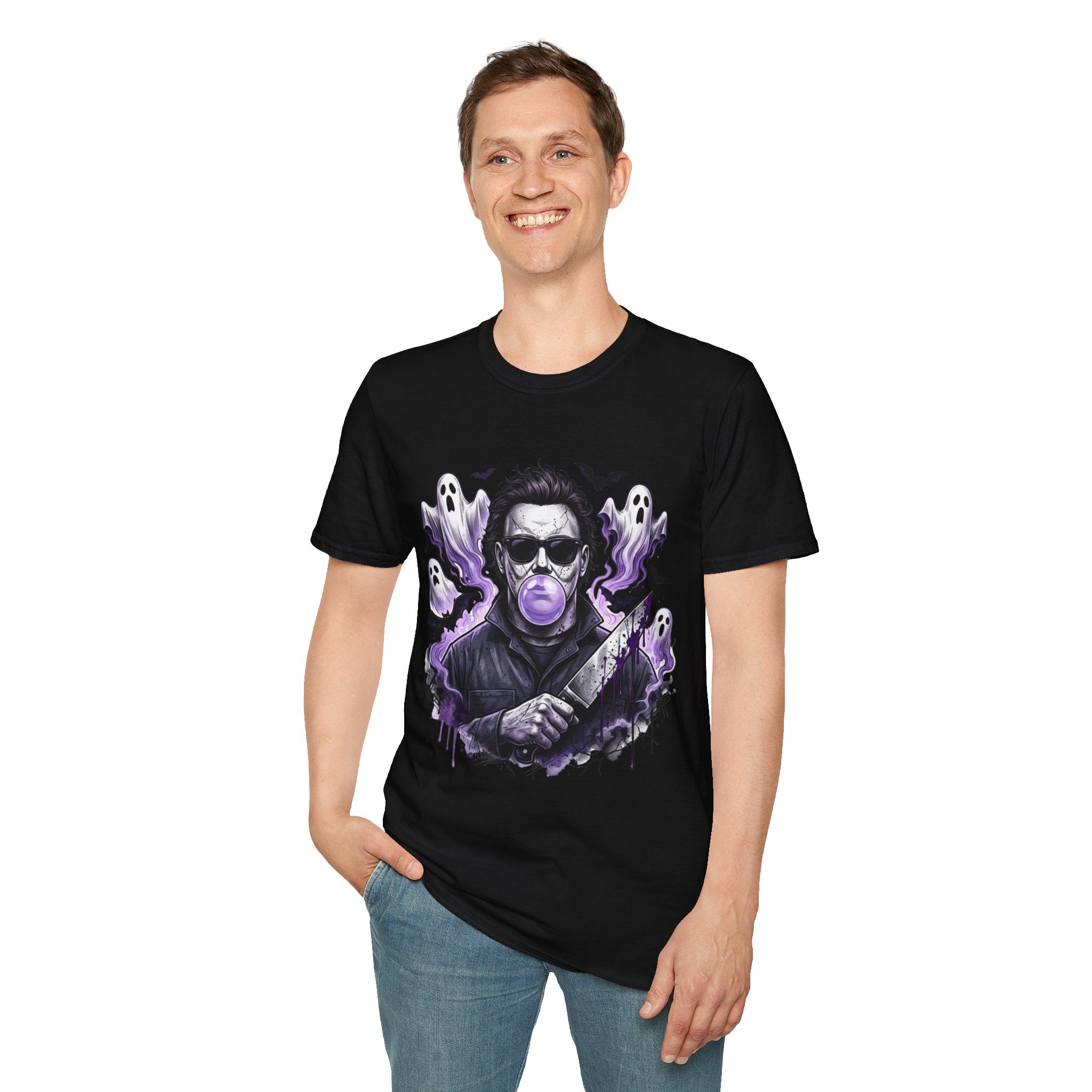 Vintage Horror Icon T-Shirt — Bubblegum Jason Design