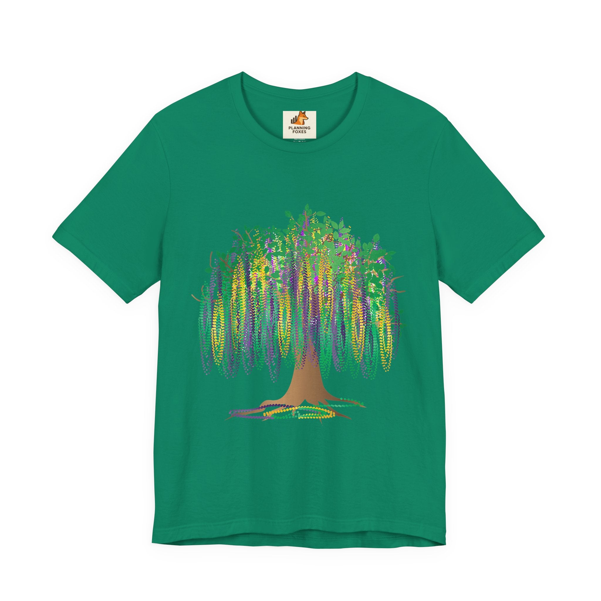 Mardi Gras Willow T-Shirt — Louisiana Fleur-de-Lis Tee