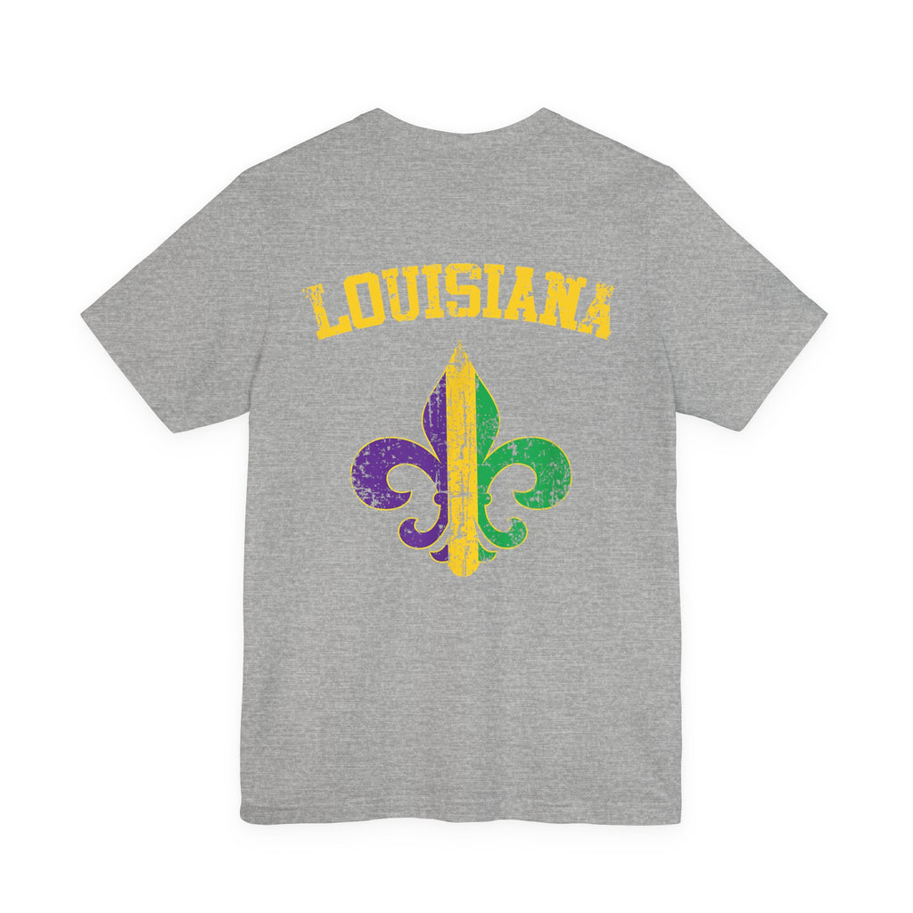 King Cake Calories Tee — Mardi Gras Louisiana Fleur-de-Lis Shirt