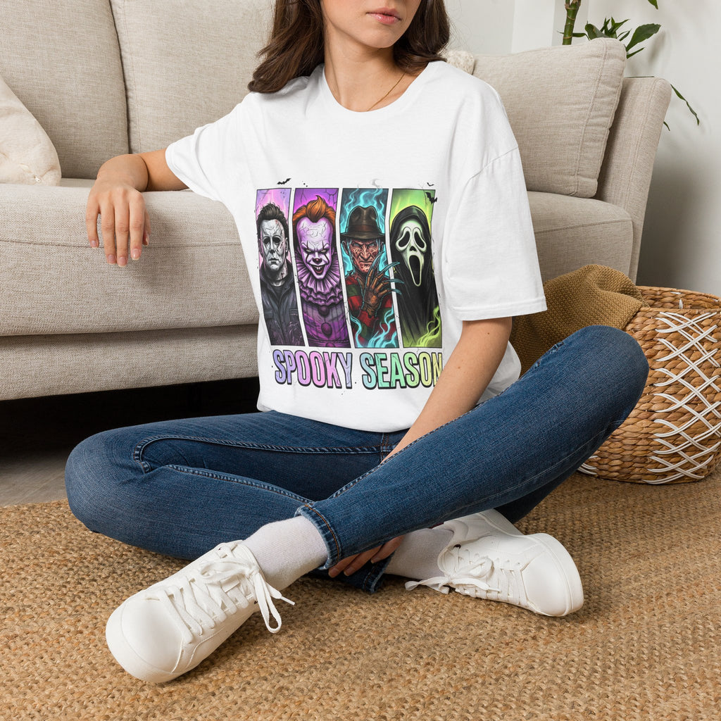 Halloween Horror Icons T-Shirt — "Spooky Season" Graphic Tee