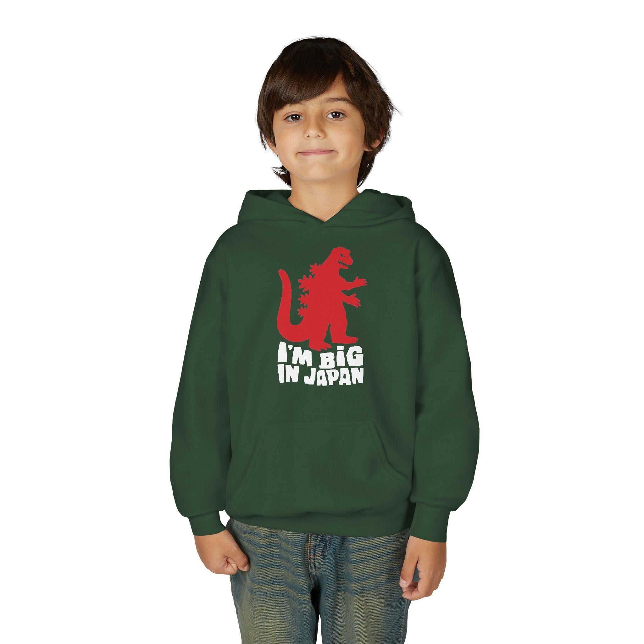 Youth Godzilla Hoodie – "I'm Big in Japan" Kids Pullover