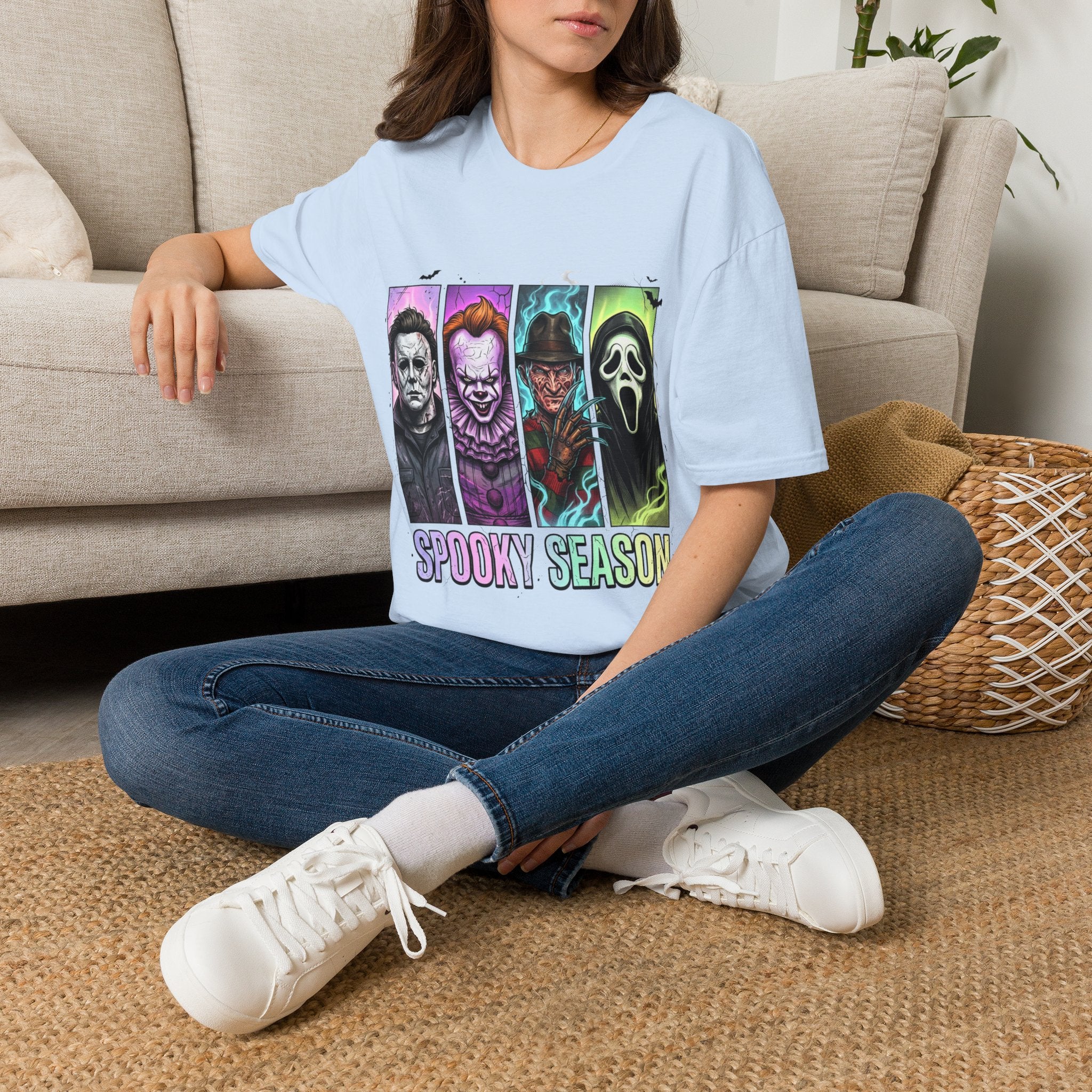 Halloween Horror Icons T-Shirt — "Spooky Season" Graphic Tee