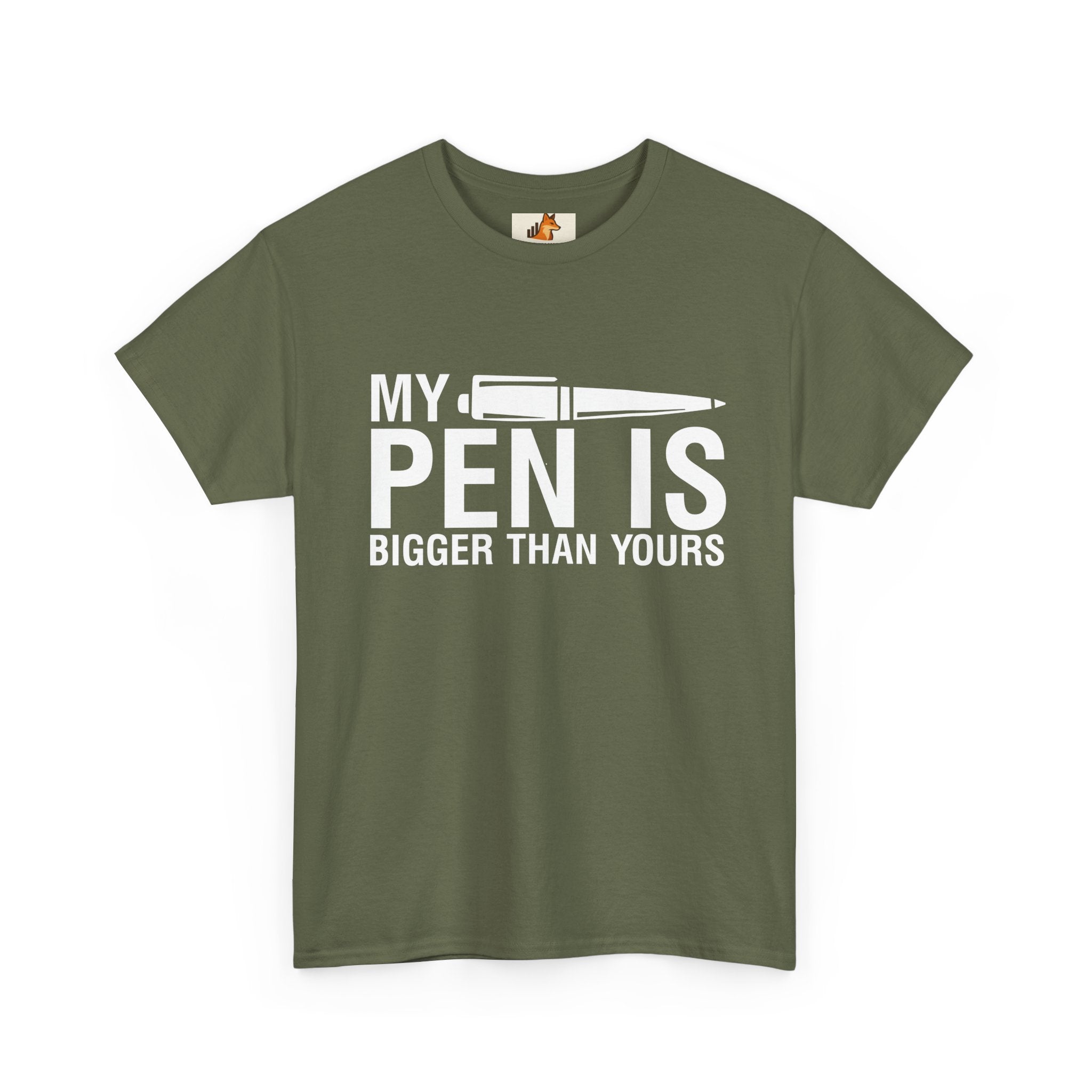 T-Shirt — "My Pen Is Bigger Than Yours" Funny Writer/Journalist Tee