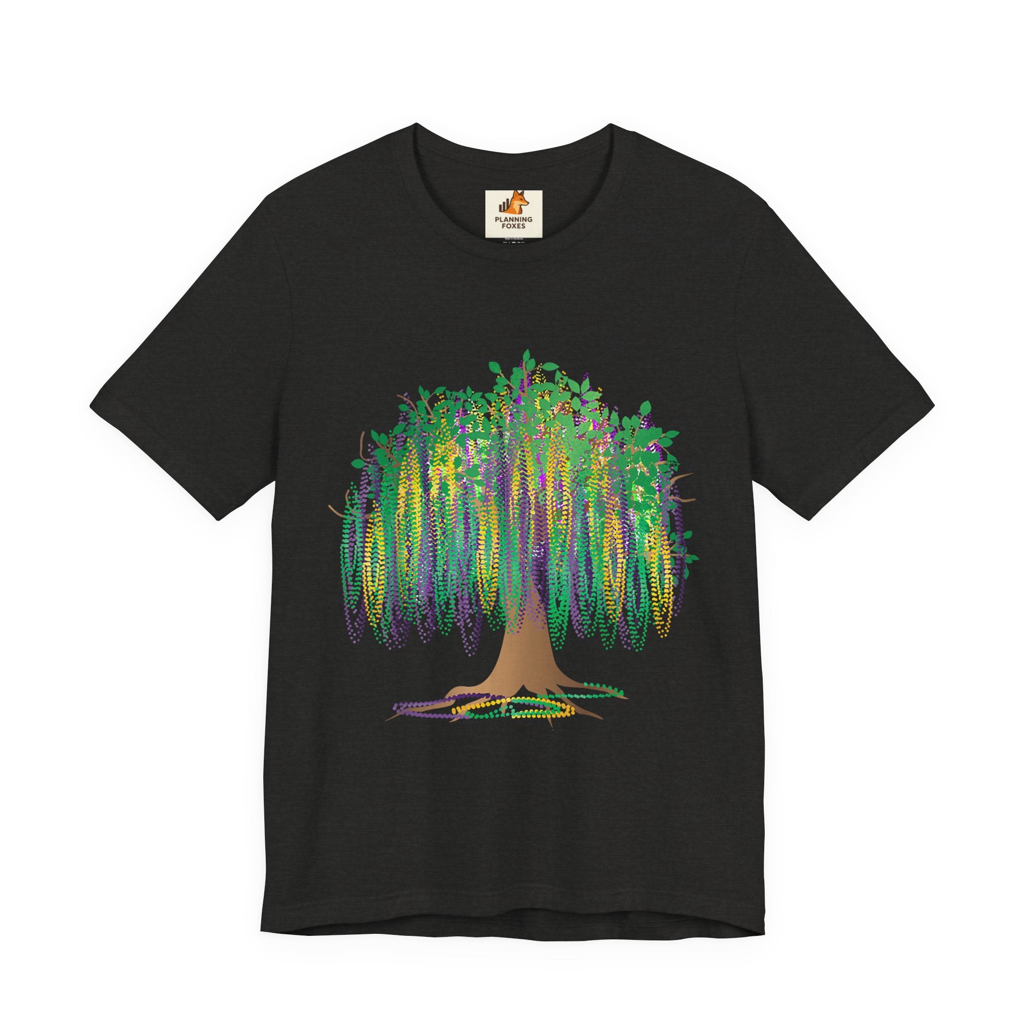Mardi Gras Willow T-Shirt — Louisiana Fleur-de-Lis Tee