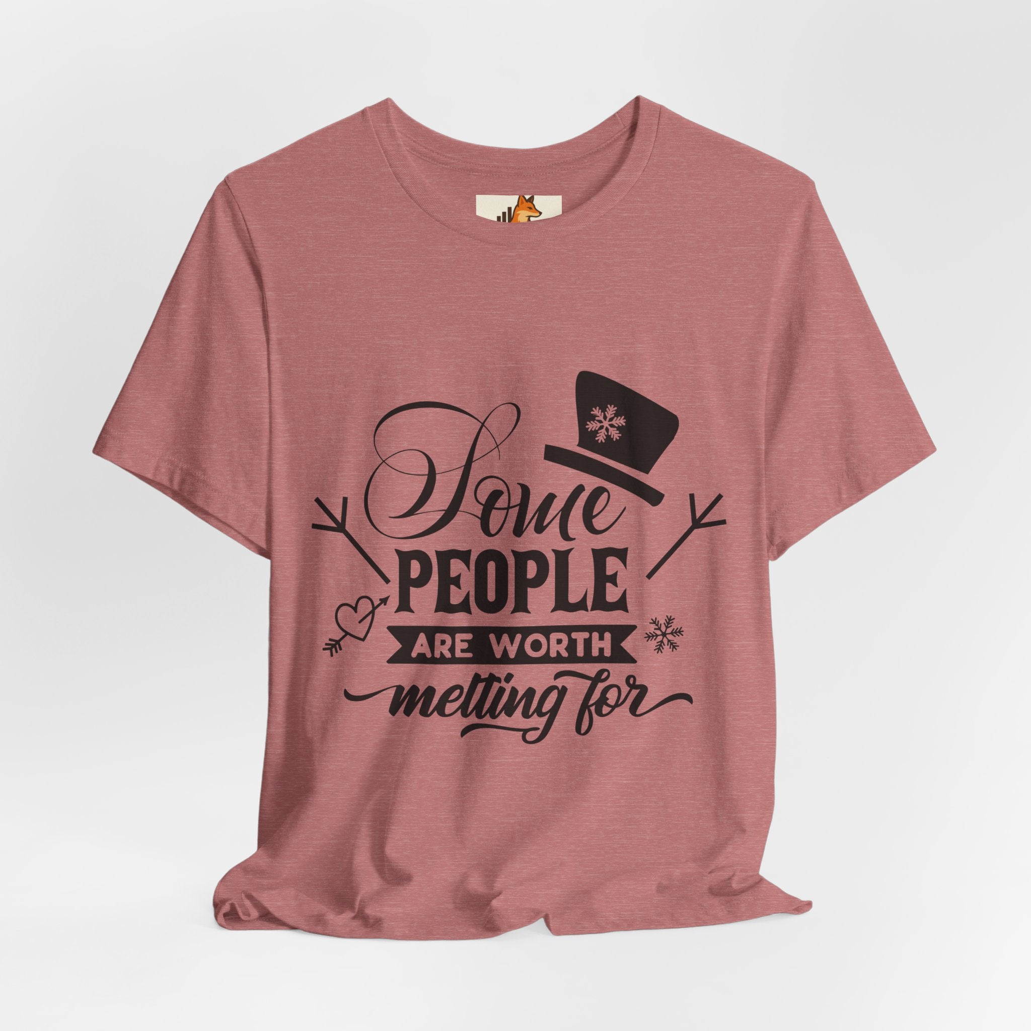 Some People Are Worth Melting For T-Shirt – Frozen Inspired Winter Quote Tee