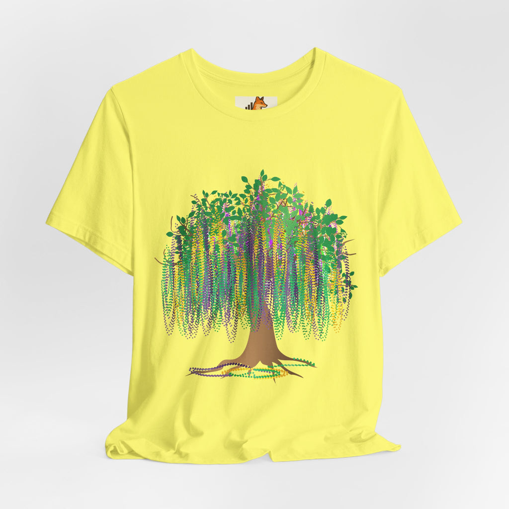 Mardi Gras Willow T-Shirt — Louisiana Fleur-de-Lis Tee