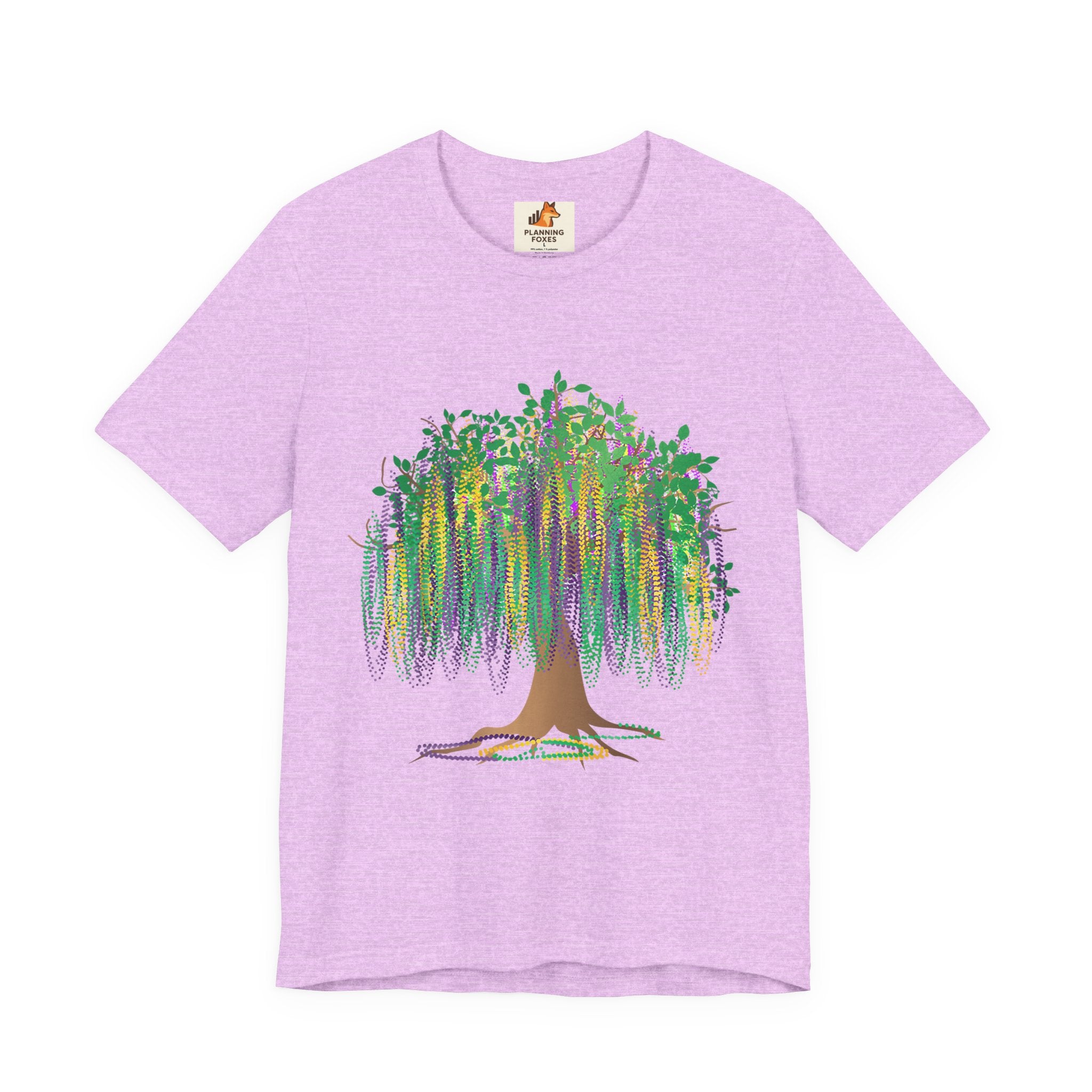 Mardi Gras Willow T-Shirt — Louisiana Fleur-de-Lis Tee