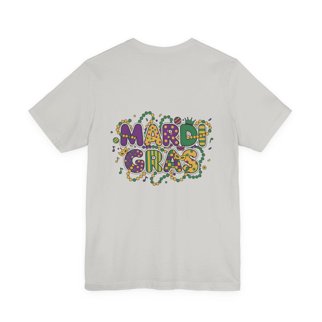 Mardi Gras T-Shirt — "Peace Love Gumbo" Festive Carnival Tee