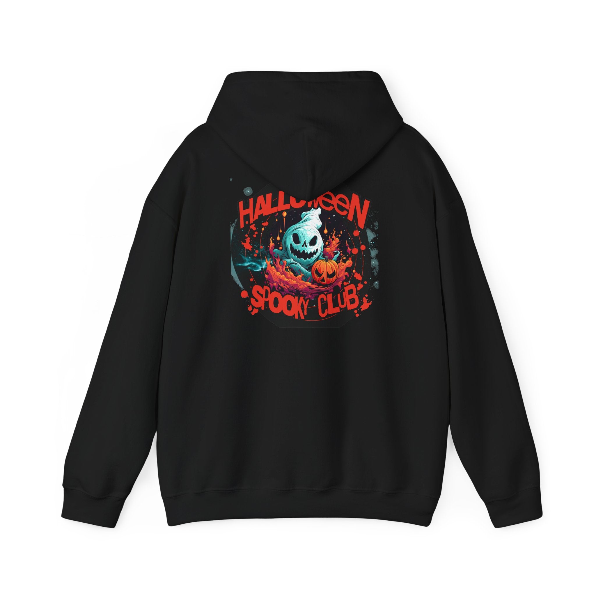 Halloween Spooky Club Hoodie — Fatality Retro Skull Horror Pullover