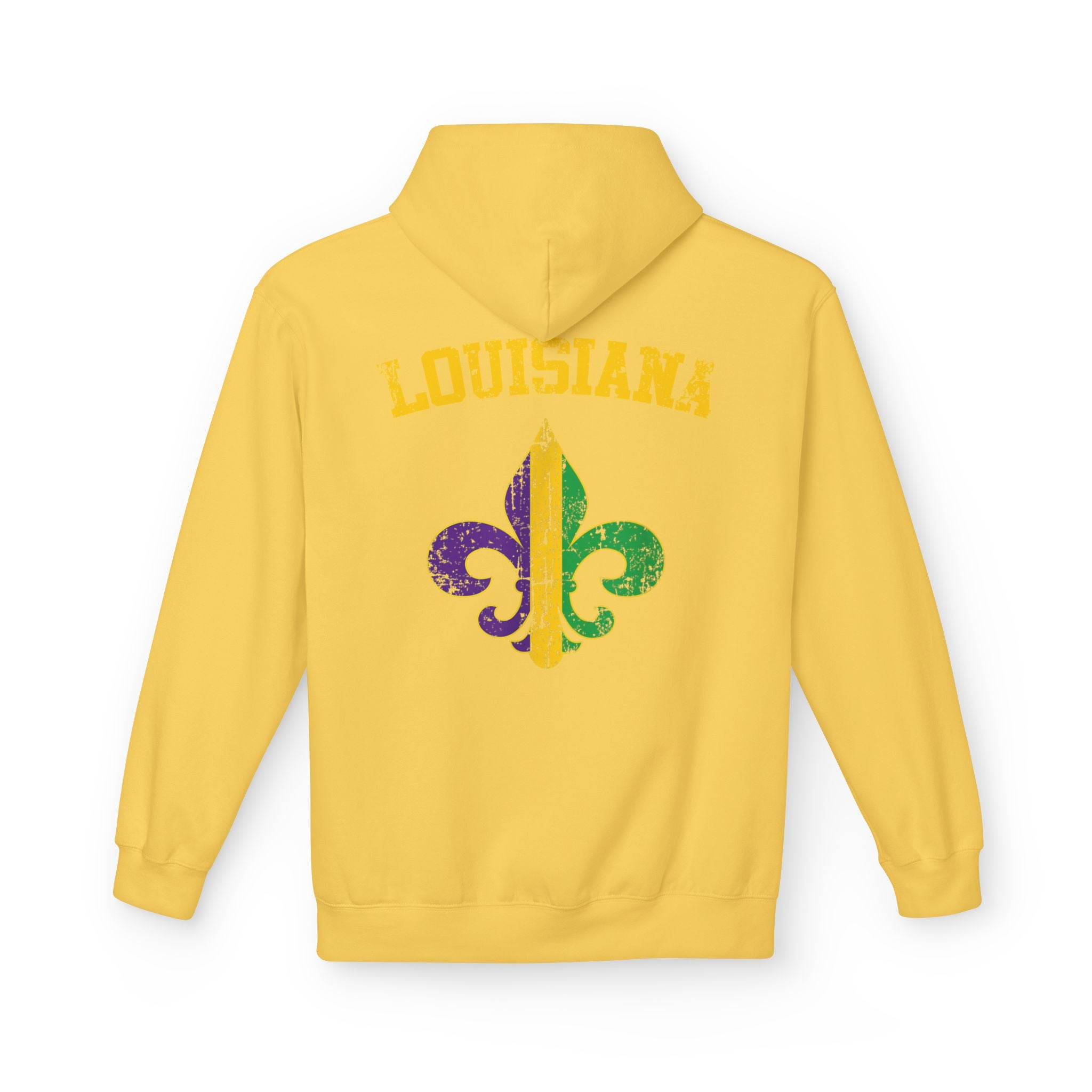 Mardi Gras Louisiana Fleur-de-Lis Hoodie — Bruh Gator Graphic