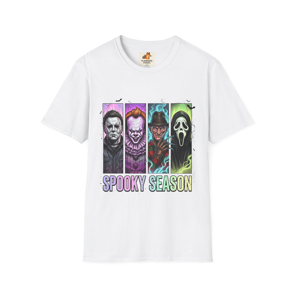 Halloween Horror Icons T-Shirt — "Spooky Season" Graphic Tee