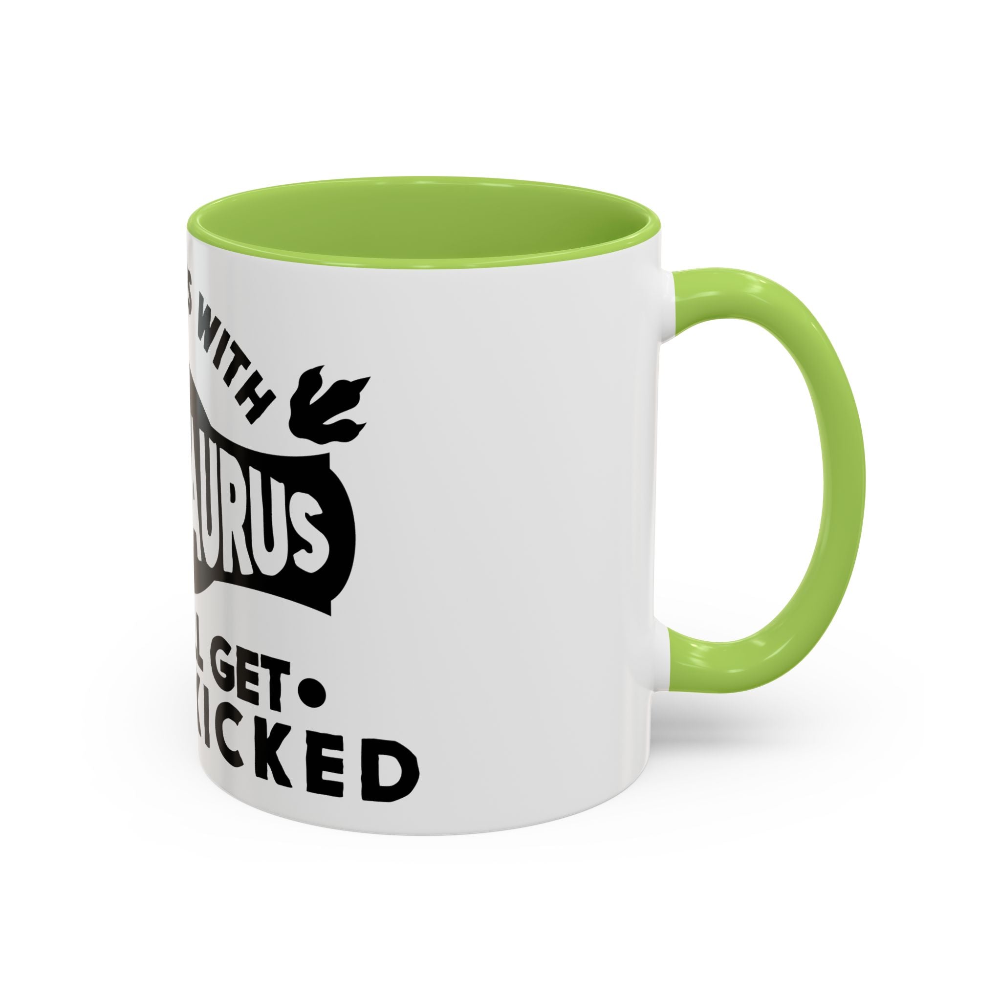 Don't Mess With Mimisaurus Coffee Mug — Funny Grandma Gift, 'You Will Get Jurasskicked' 11/15oz Accent Mug