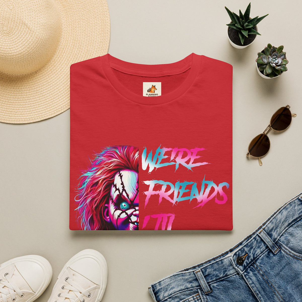 Creepy Clown Chucky "We’re Friends Till The End" T-Shirt