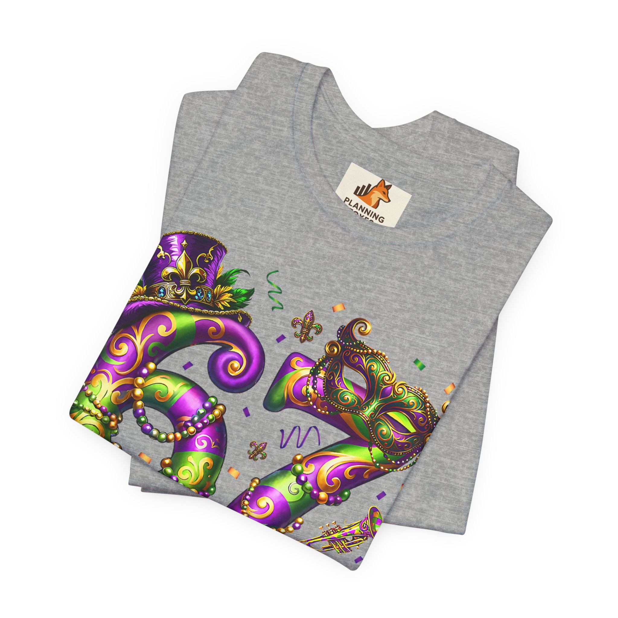 Mardi Gras 67 Bruh T-Shirt — Festive Beads & Mask Party Tee