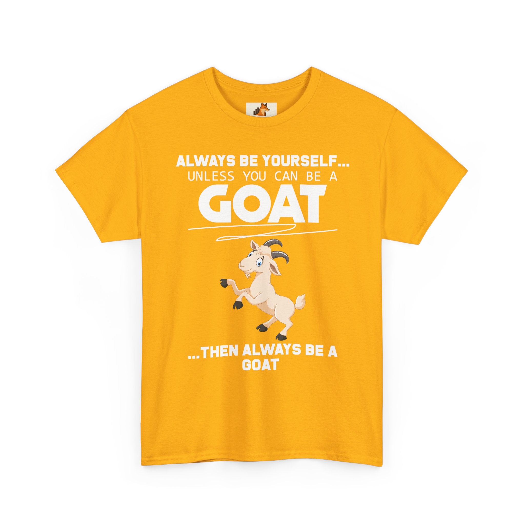 Cute Cartoon Goat Graphic Tee — Playful Farm Animal Shirt