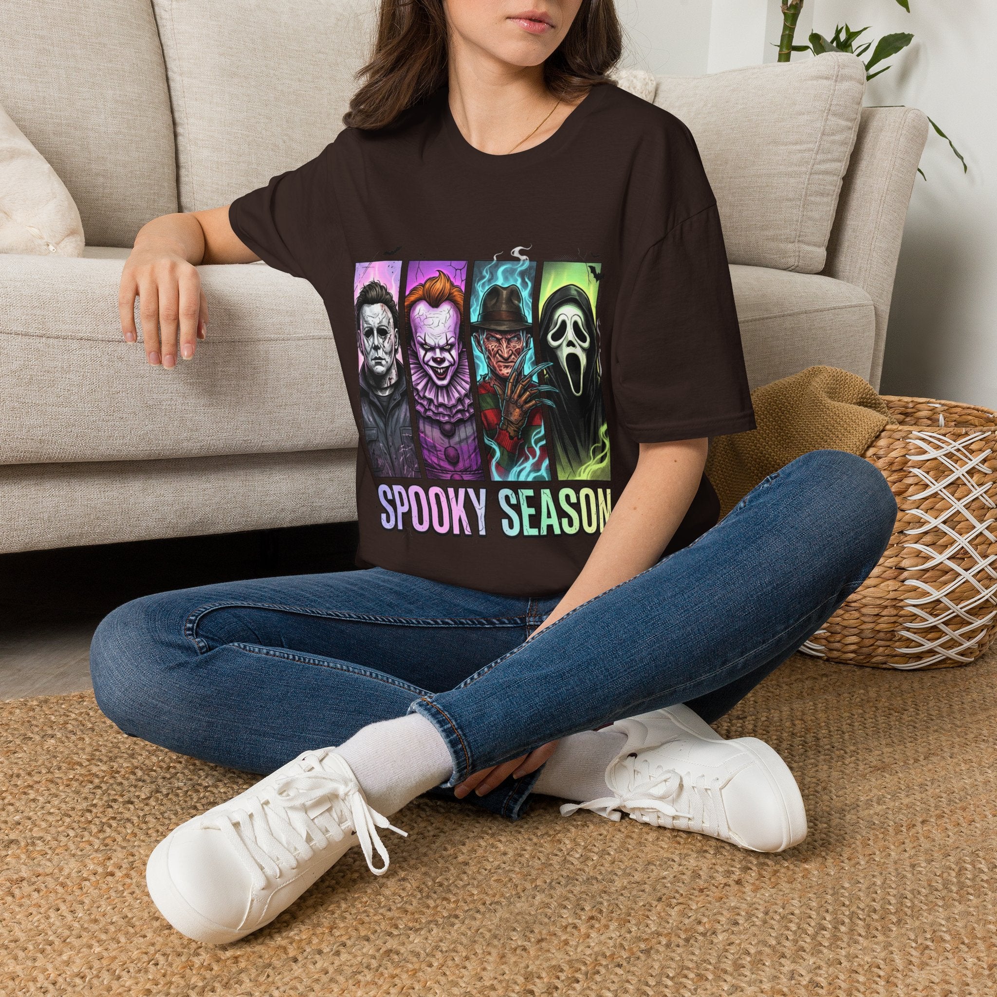 Halloween Horror Icons T-Shirt — "Spooky Season" Graphic Tee