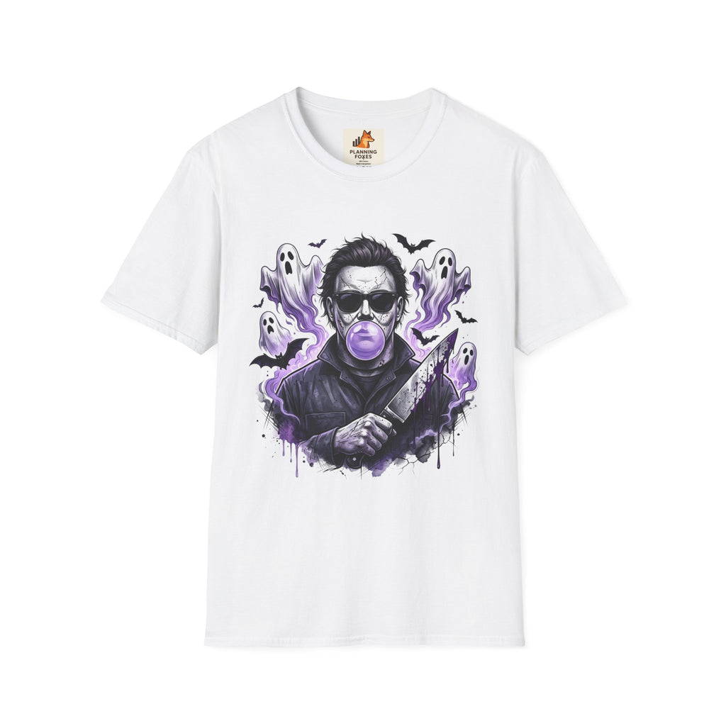 Vintage Horror Icon T-Shirt — Bubblegum Jason Design