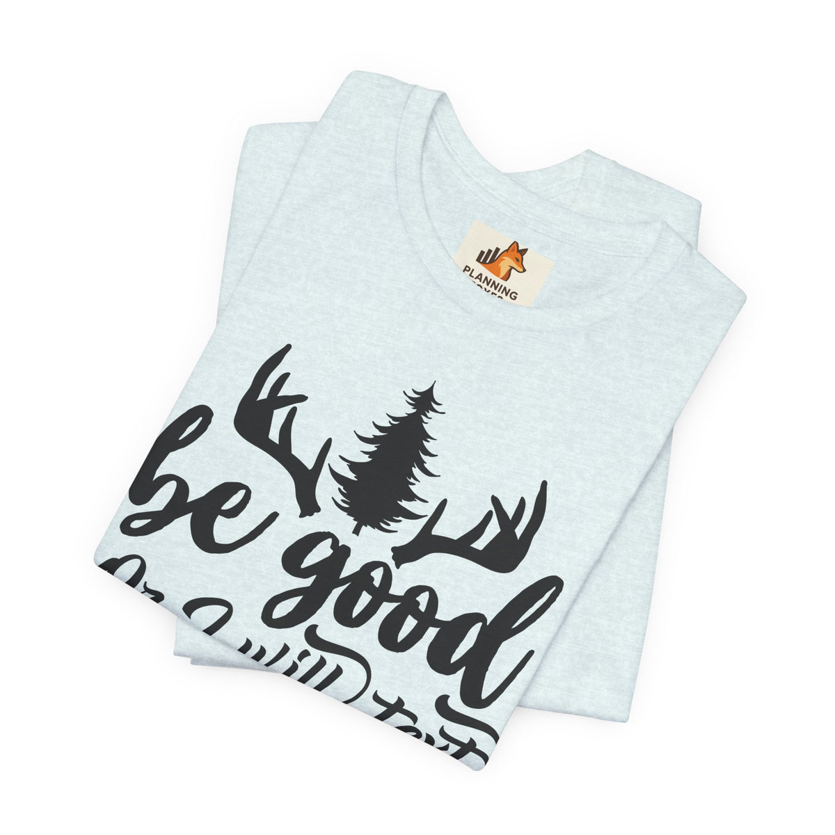 Christmas Tee — "Be Good or I Will Text Santa" Holiday Graphic Shirt