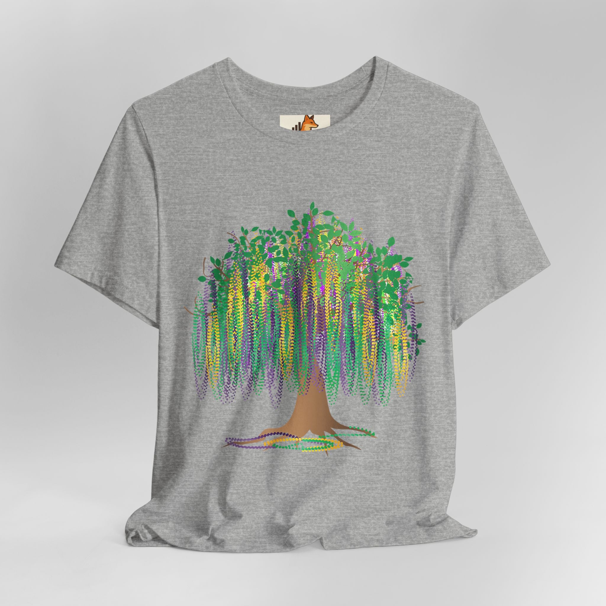 Mardi Gras Willow T-Shirt — Louisiana Fleur-de-Lis Tee