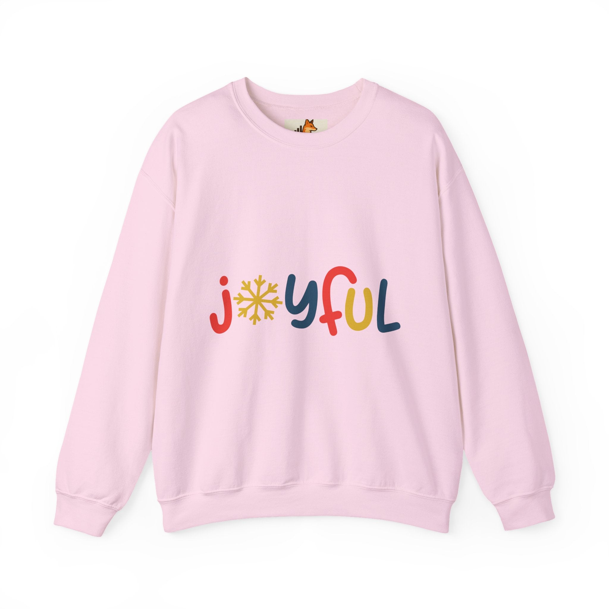 Joyful Snowflake Crewneck Sweatshirt — Festive Holiday Graphic Sweatshirt
