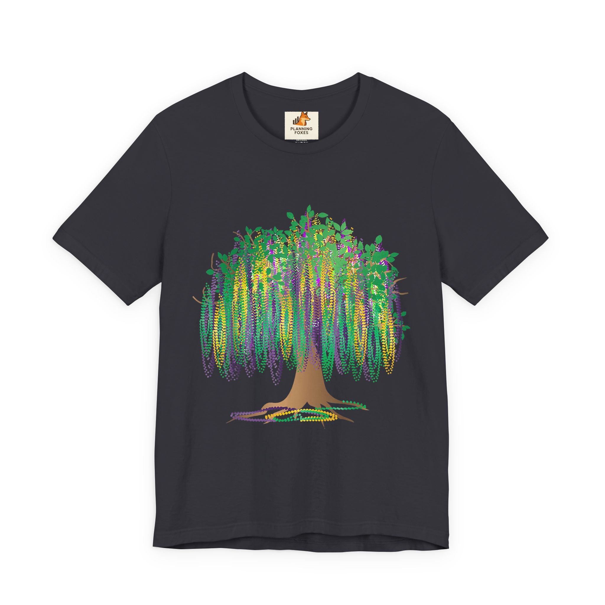 Mardi Gras Willow T-Shirt — Louisiana Fleur-de-Lis Tee