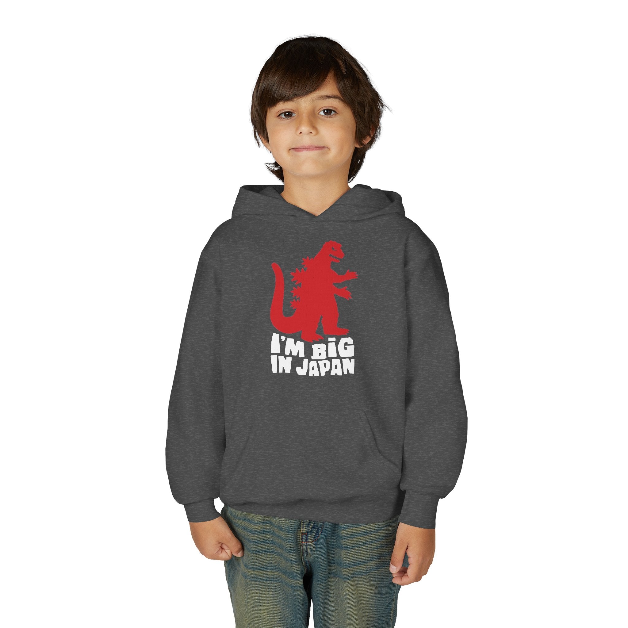 Youth Godzilla Hoodie – "I'm Big in Japan" Kids Pullover