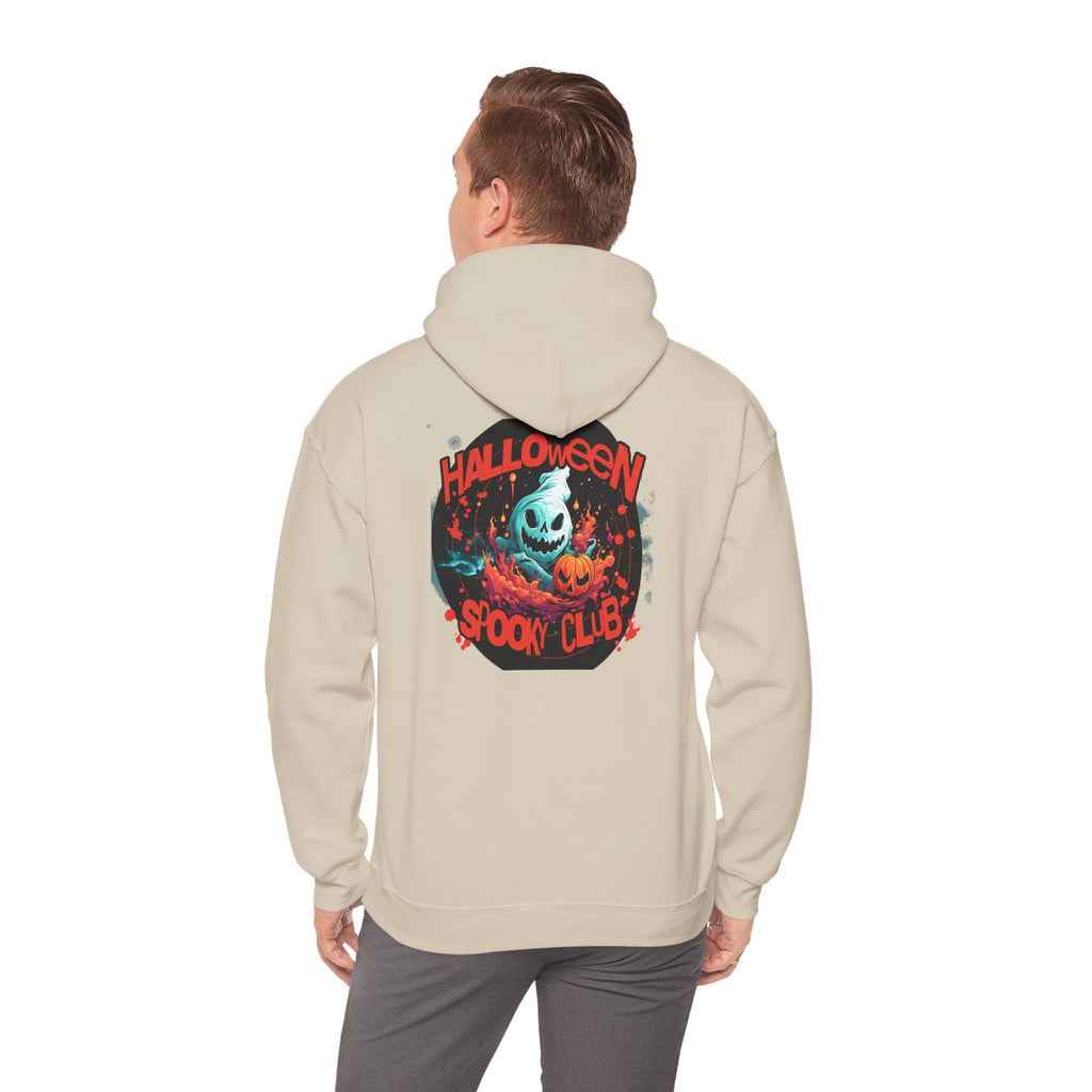 Halloween Spooky Club Hoodie — Fatality Retro Skull Horror Pullover