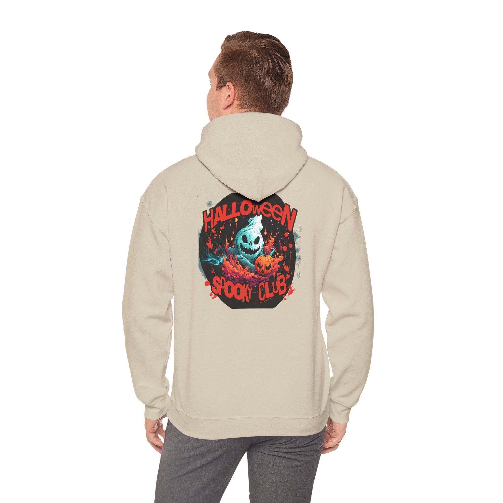 Halloween Spooky Club Hoodie — Fatality Retro Skull Horror Pullover