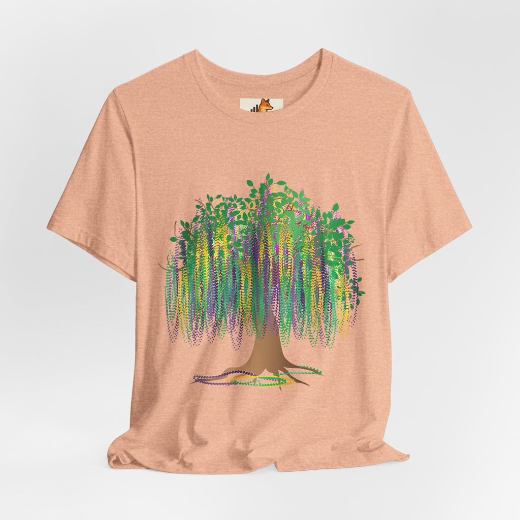 Mardi Gras Willow T-Shirt — Louisiana Fleur-de-Lis Tee