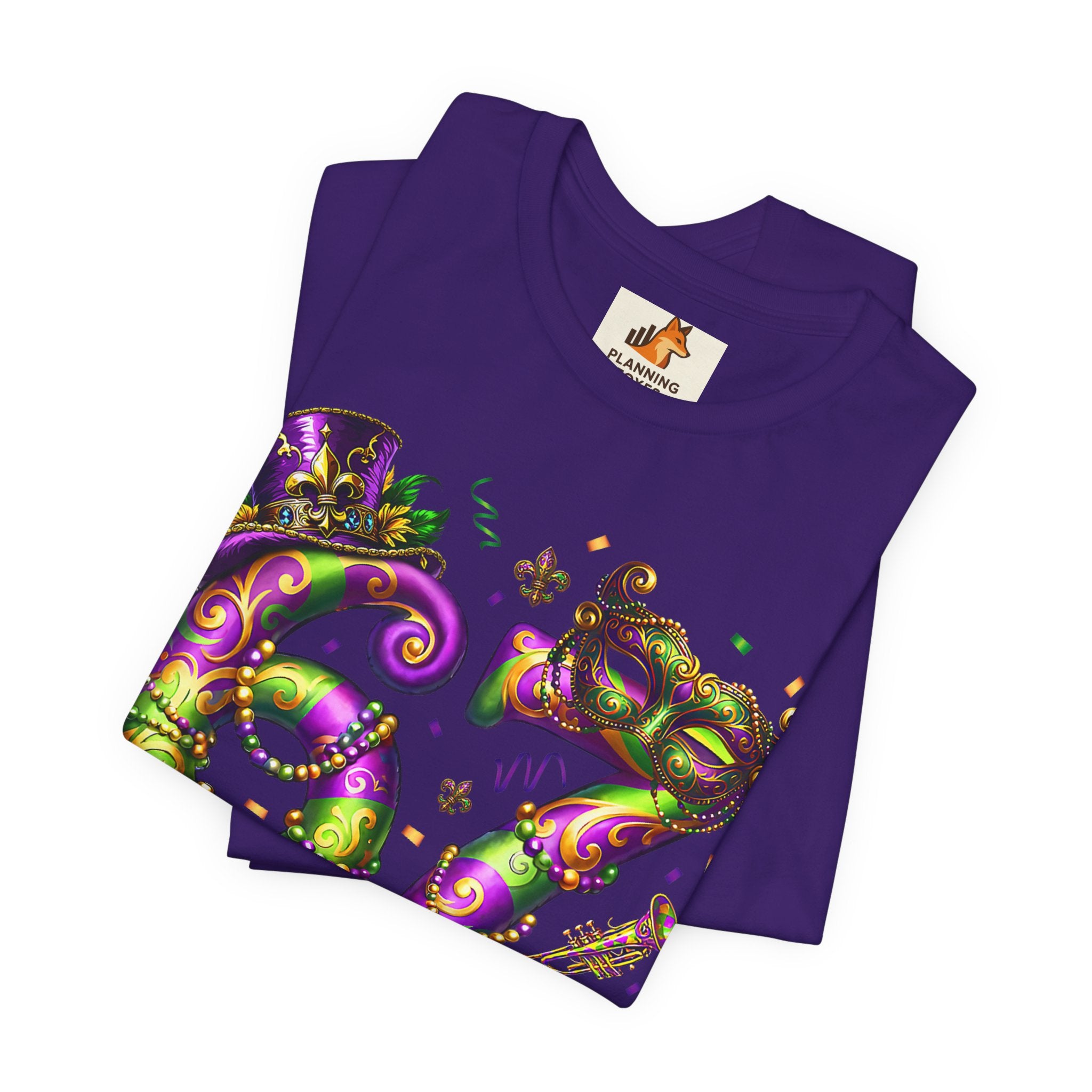Mardi Gras 67 Bruh T-Shirt — Festive Beads & Mask Party Tee