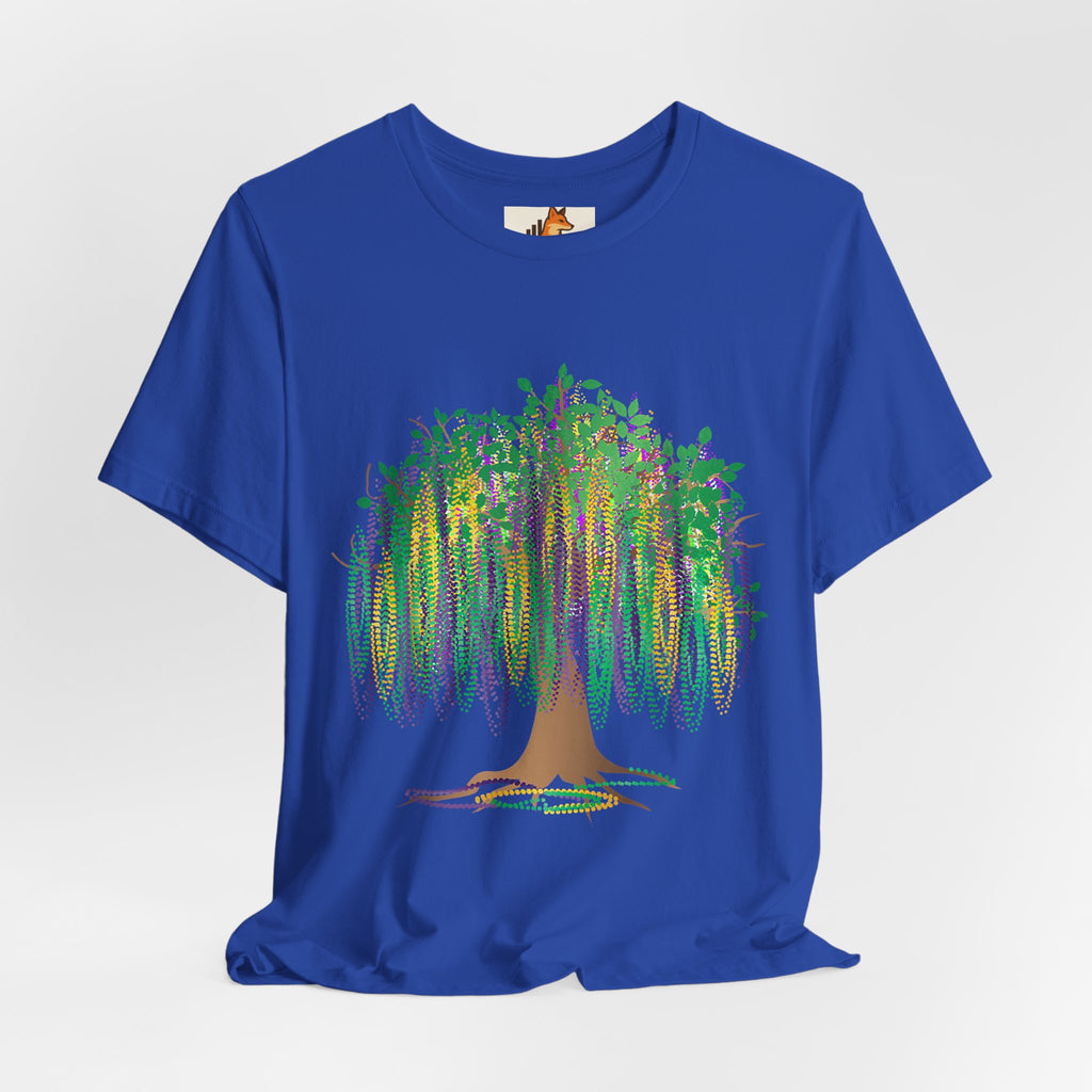 Mardi Gras Willow T-Shirt — Louisiana Fleur-de-Lis Tee